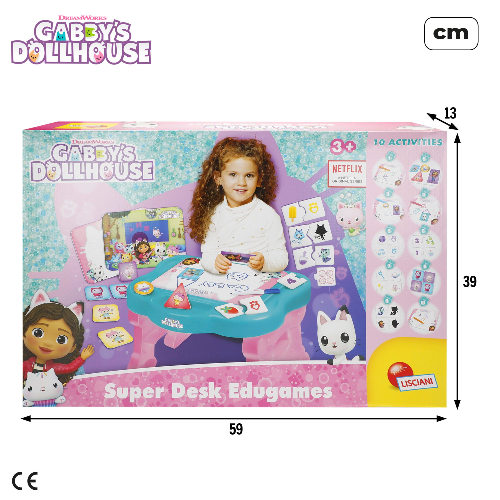Gabby's Dollhouse Mesa infantil con pizarra y juegos