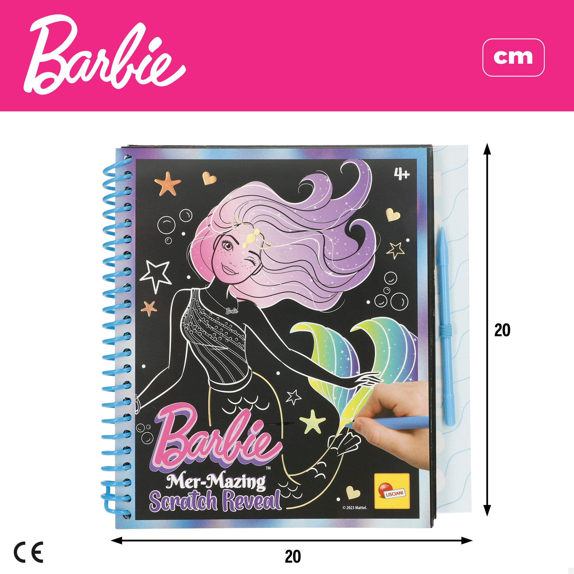 Barbie Scratch book con dibujos para rascar
