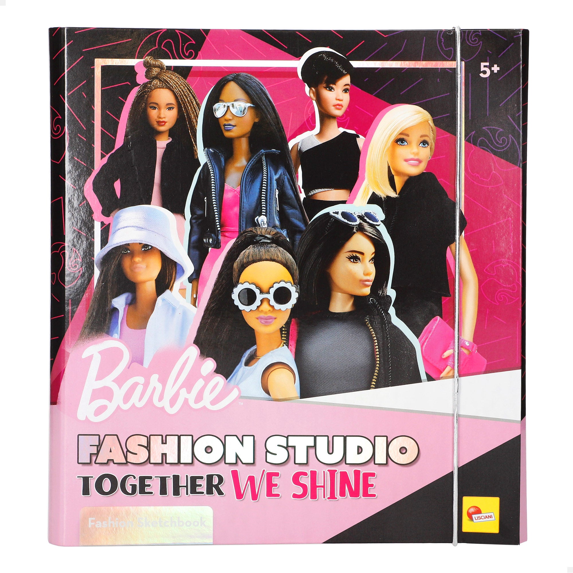 Barbie Fashion Studio diseña, pega y colorea