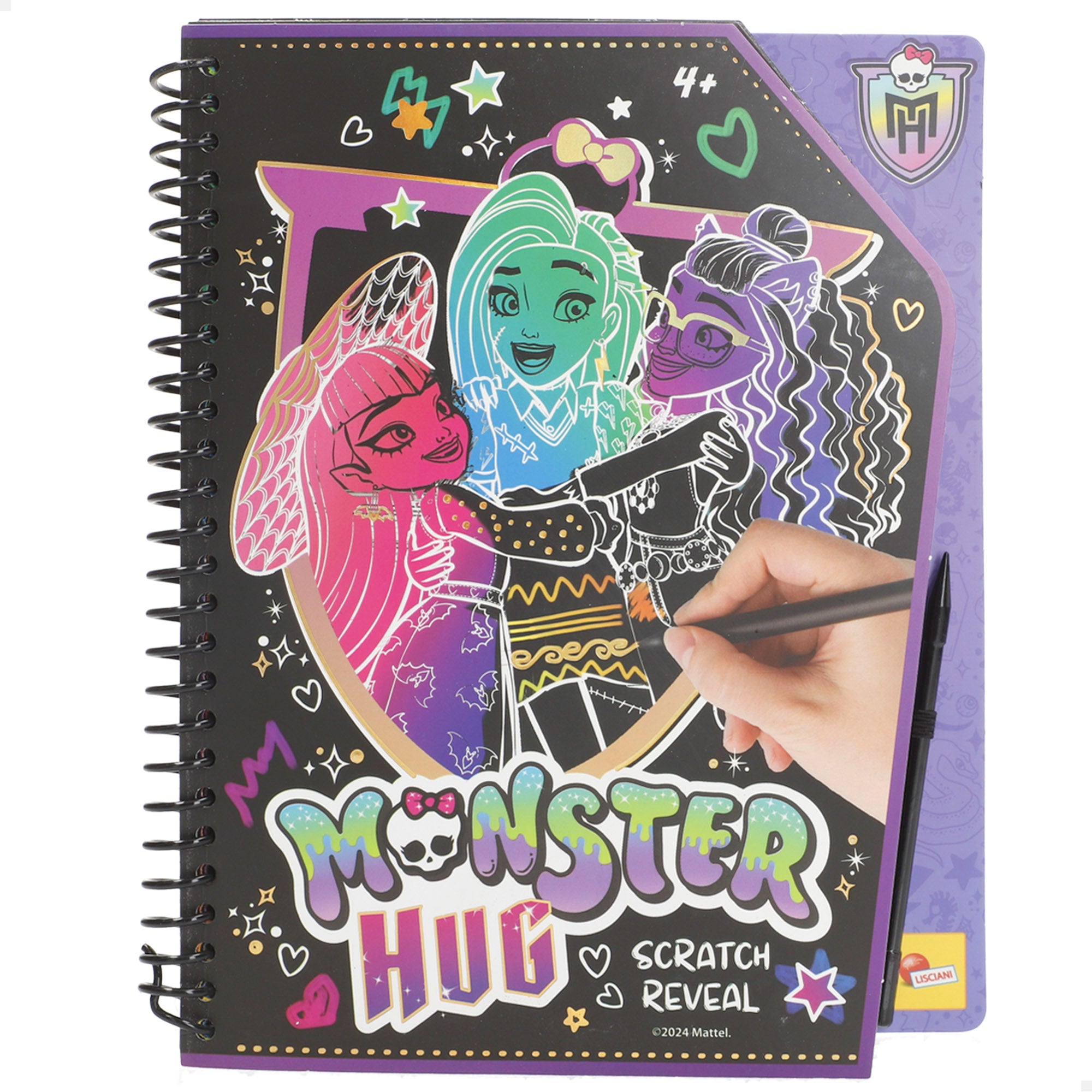 Monster High Scratch book con dibujos para rascar