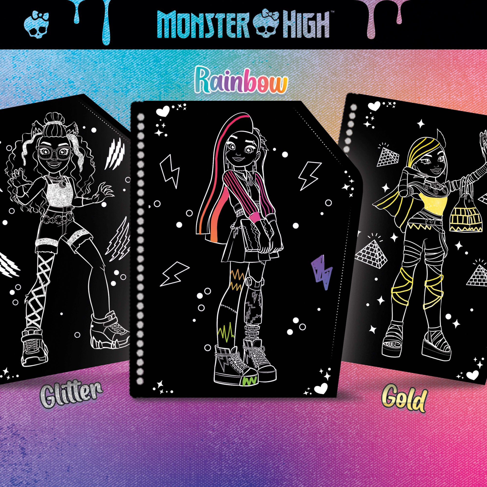 Monster High Scratch book con dibujos para rascar
