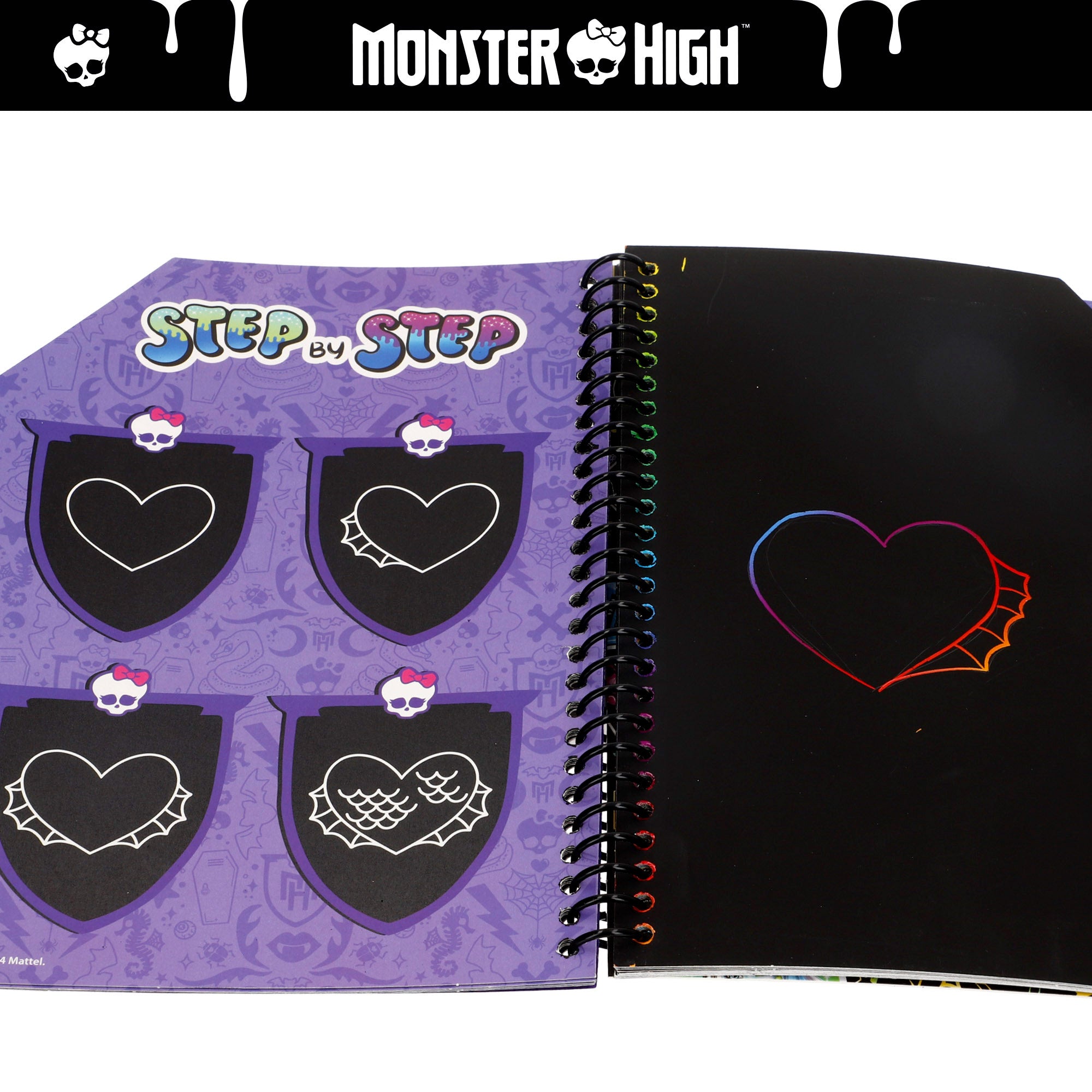Monster High Scratch book con dibujos para rascar