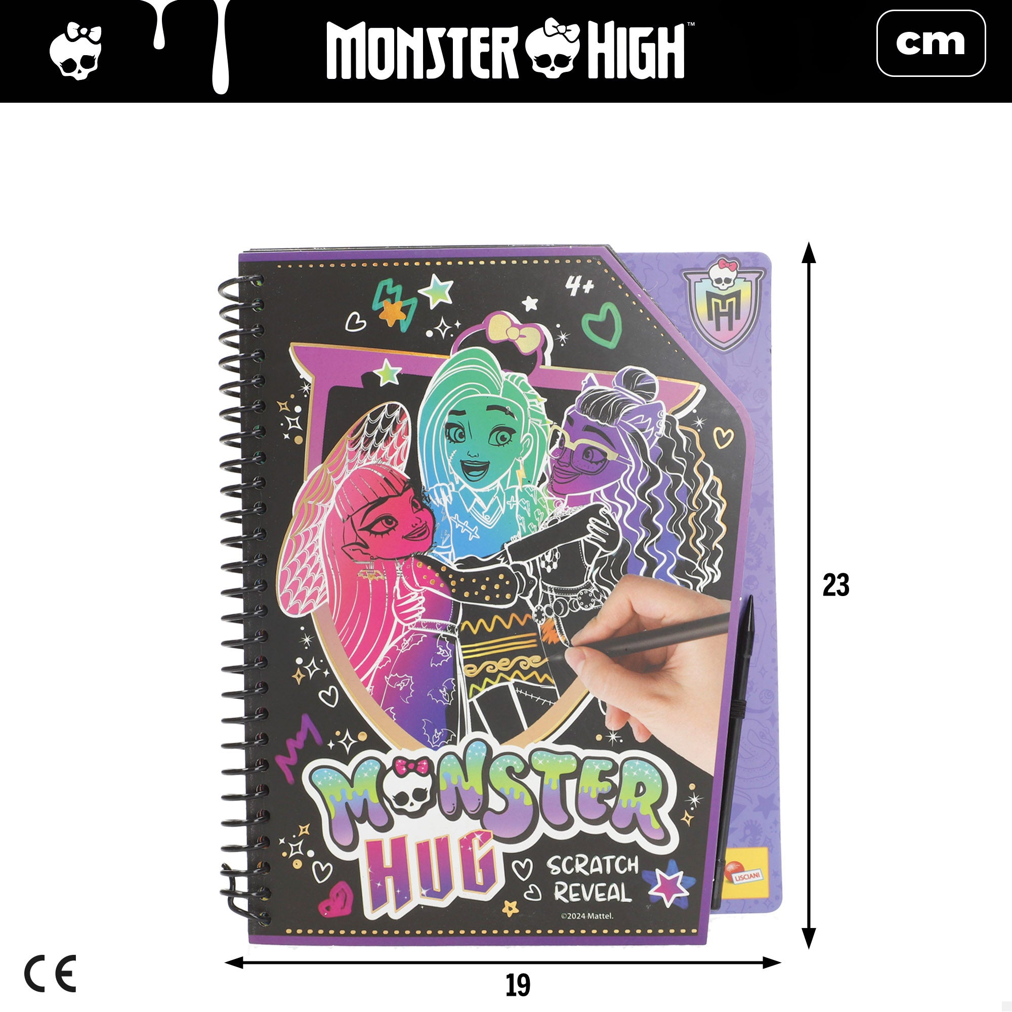 Monster High Scratch book con dibujos para rascar