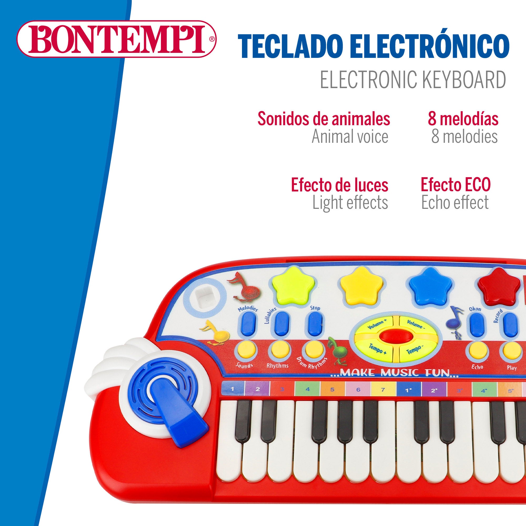 Piano infantil con micrófono Bontempi