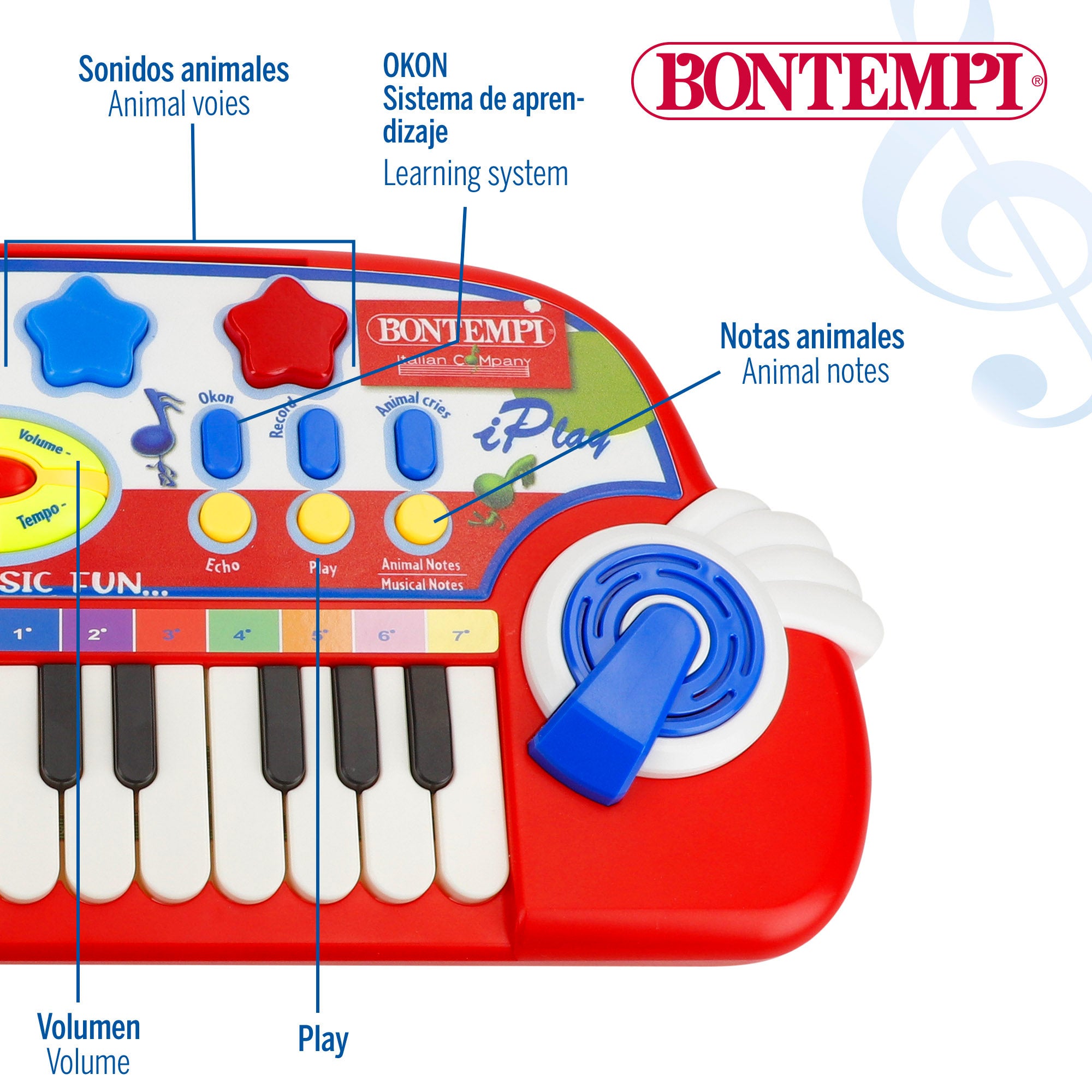 Piano infantil con micrófono Bontempi