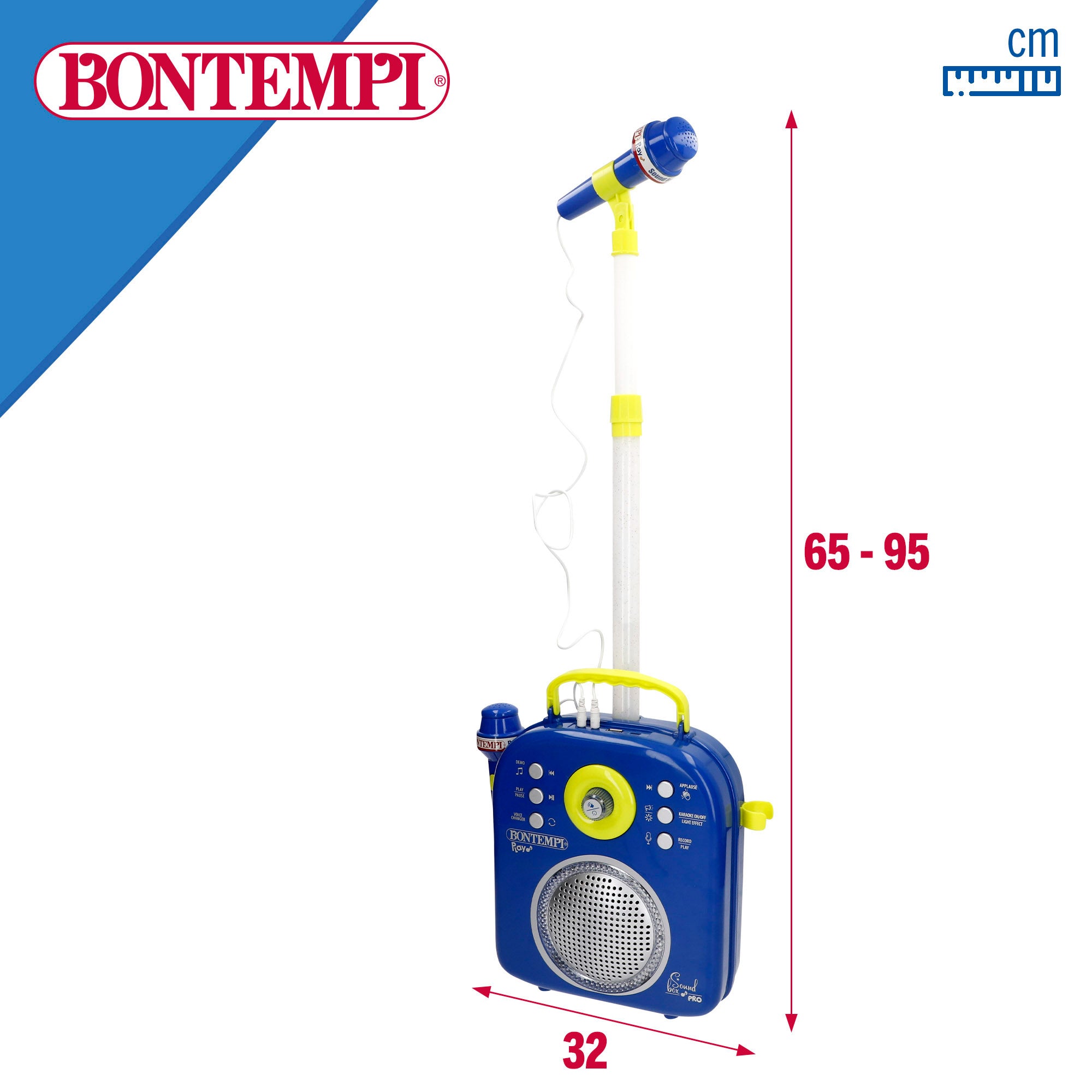 Altavoz karaoke infantil con 2 micrófonos Bontempi