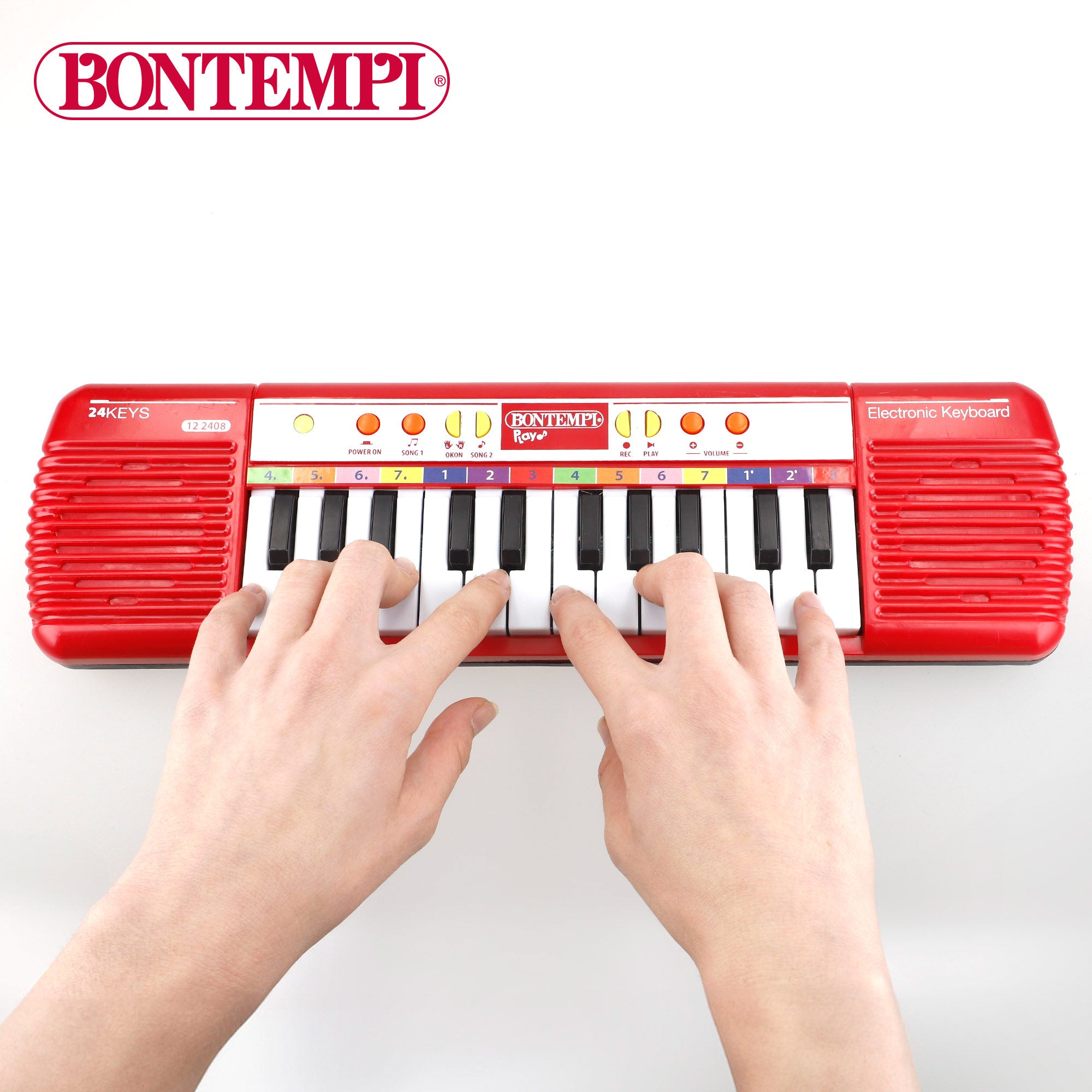 Teclado electrónico juguete 24 teclas con micrófono inalámbrico Bontempi