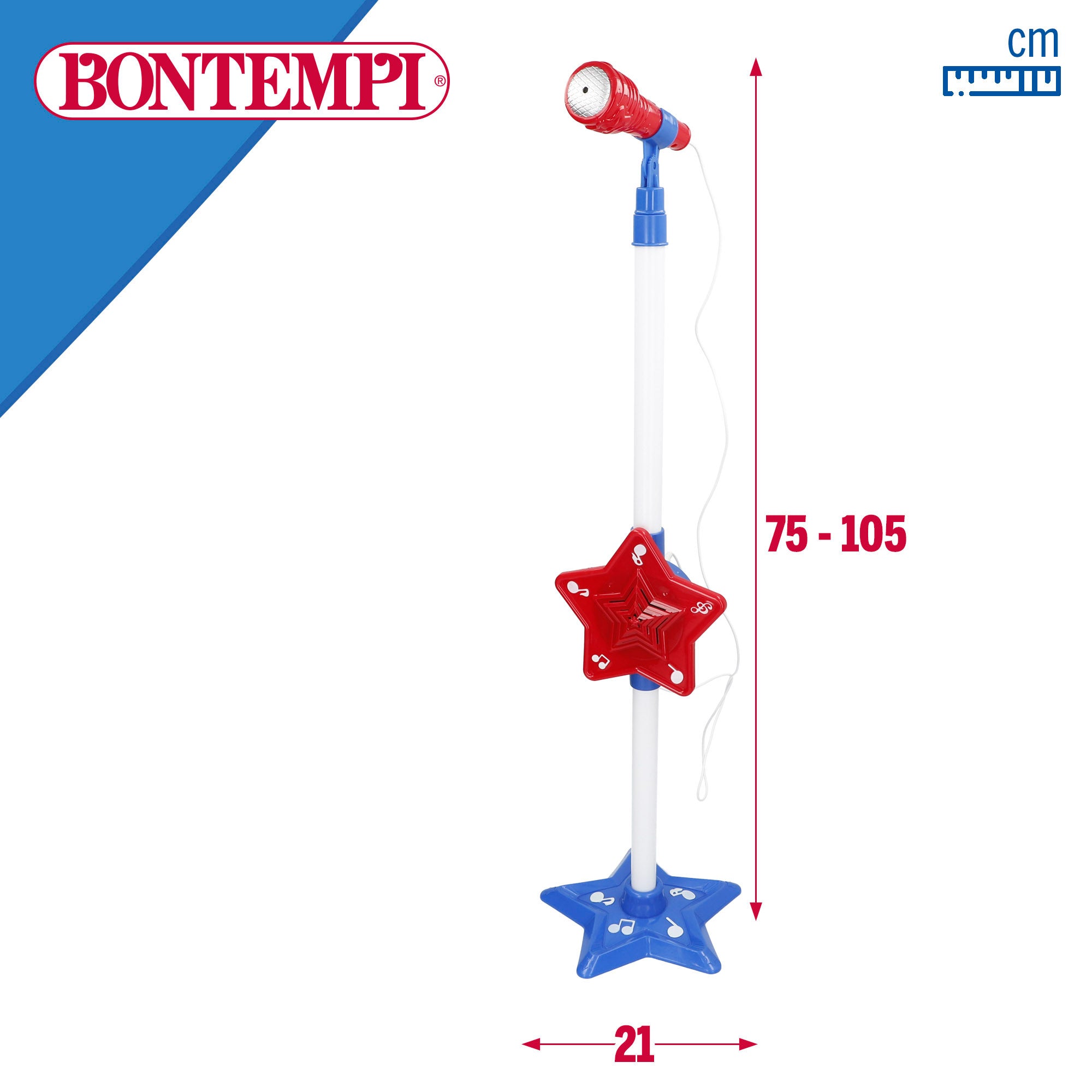 Micrófono escenario juguete con altura regulable Bontempi