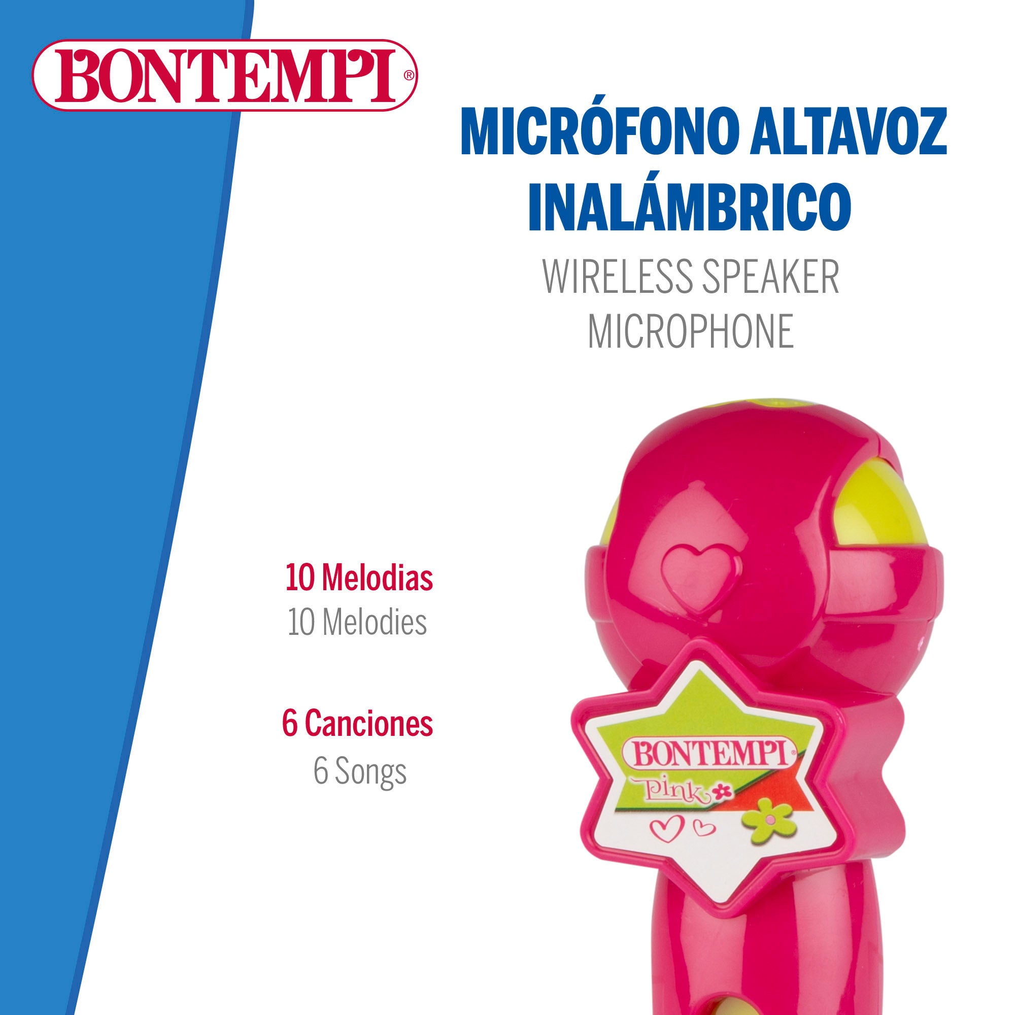 Micrófono amplificador con luces y sonidos Bontempi