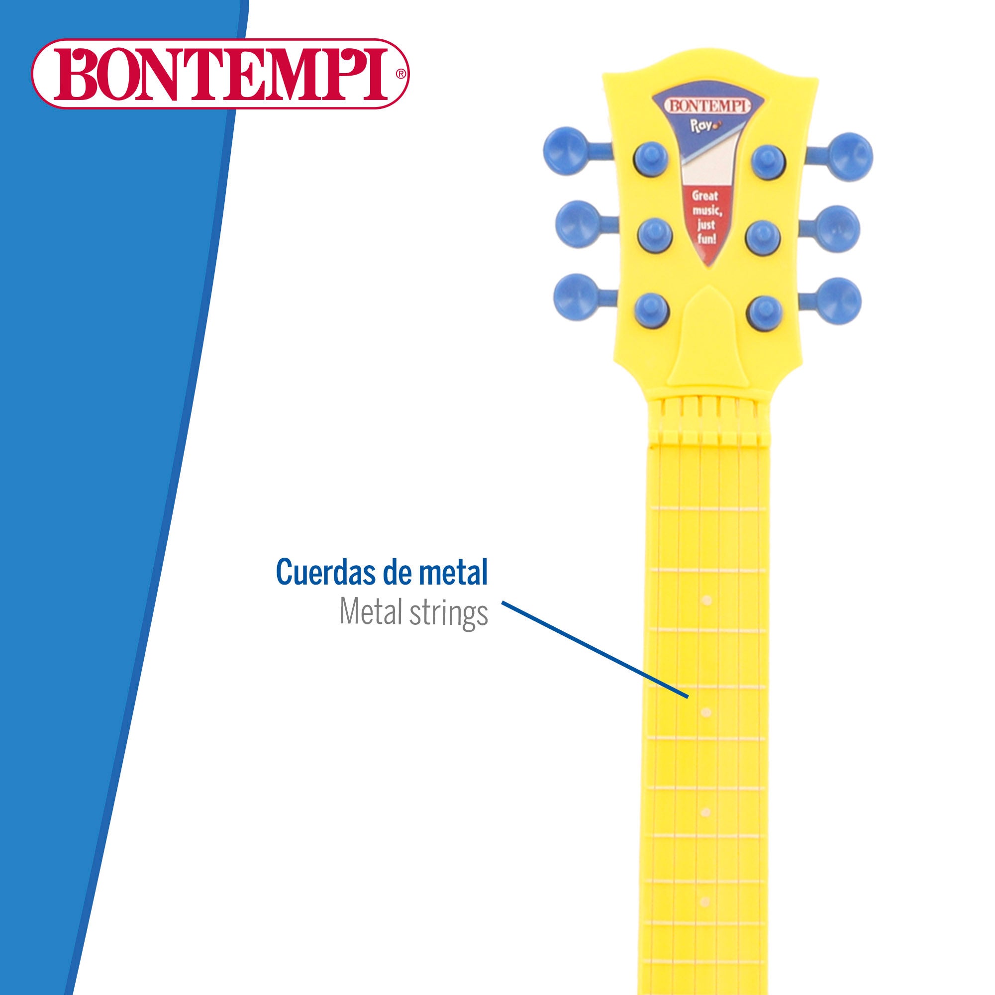 Guitarra eléctrica de juguete rock 56 cm Bontempi