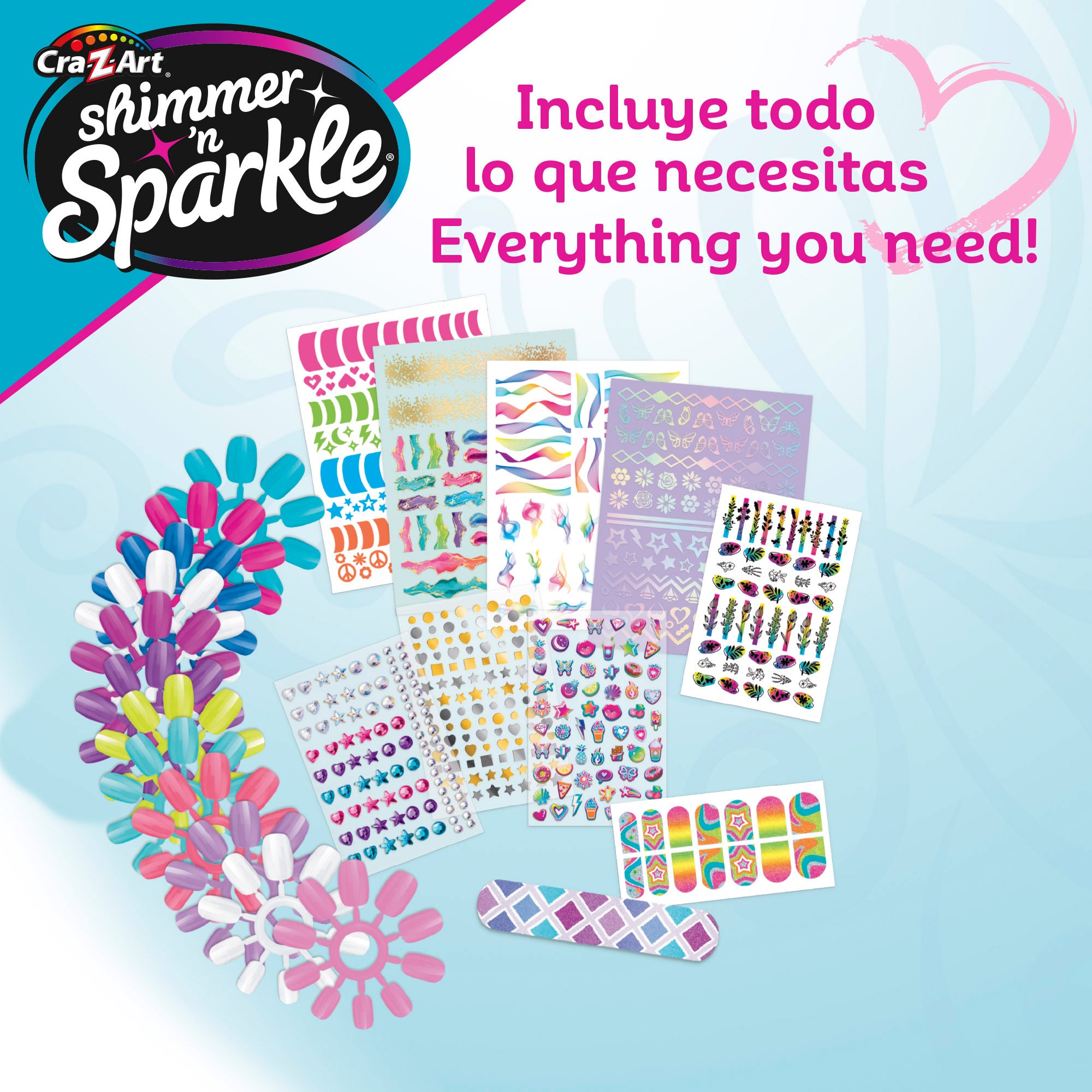 Shimmer 'n Sparkle Estudio de uñas brillantes
