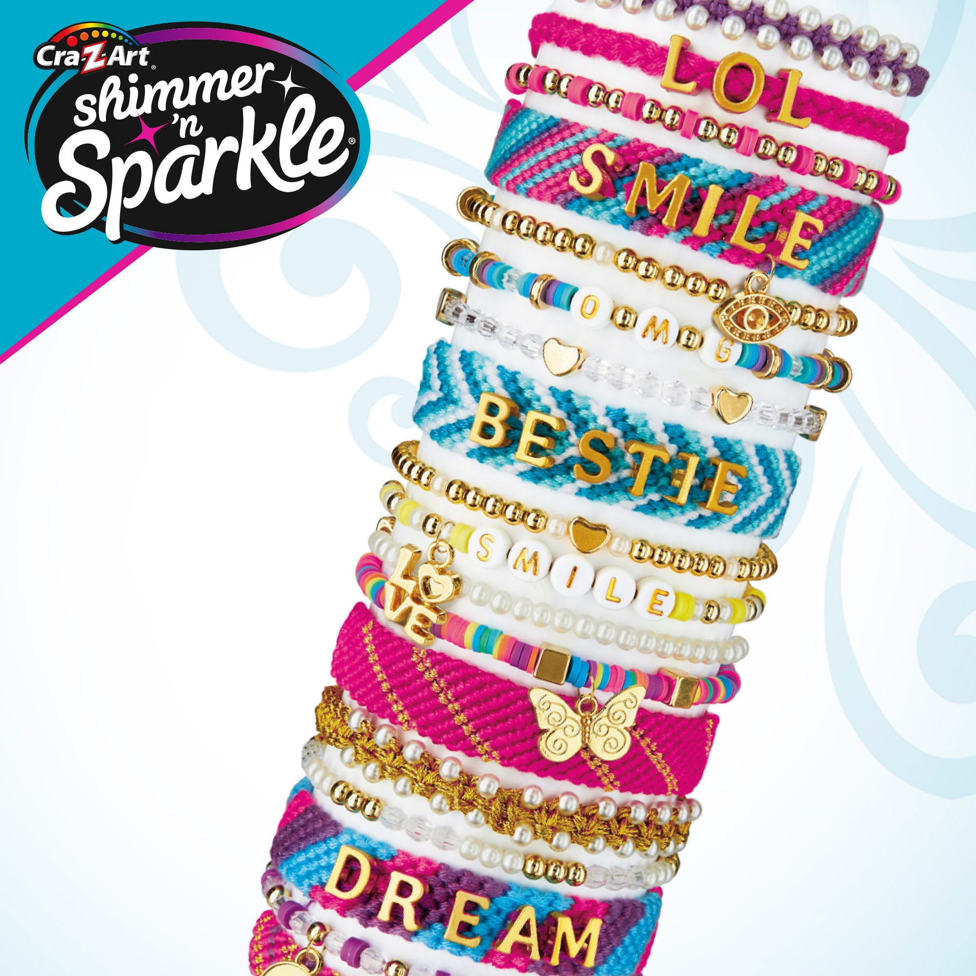 Shimmer 'n Sparkle Kit para hacer pulseras brillantes