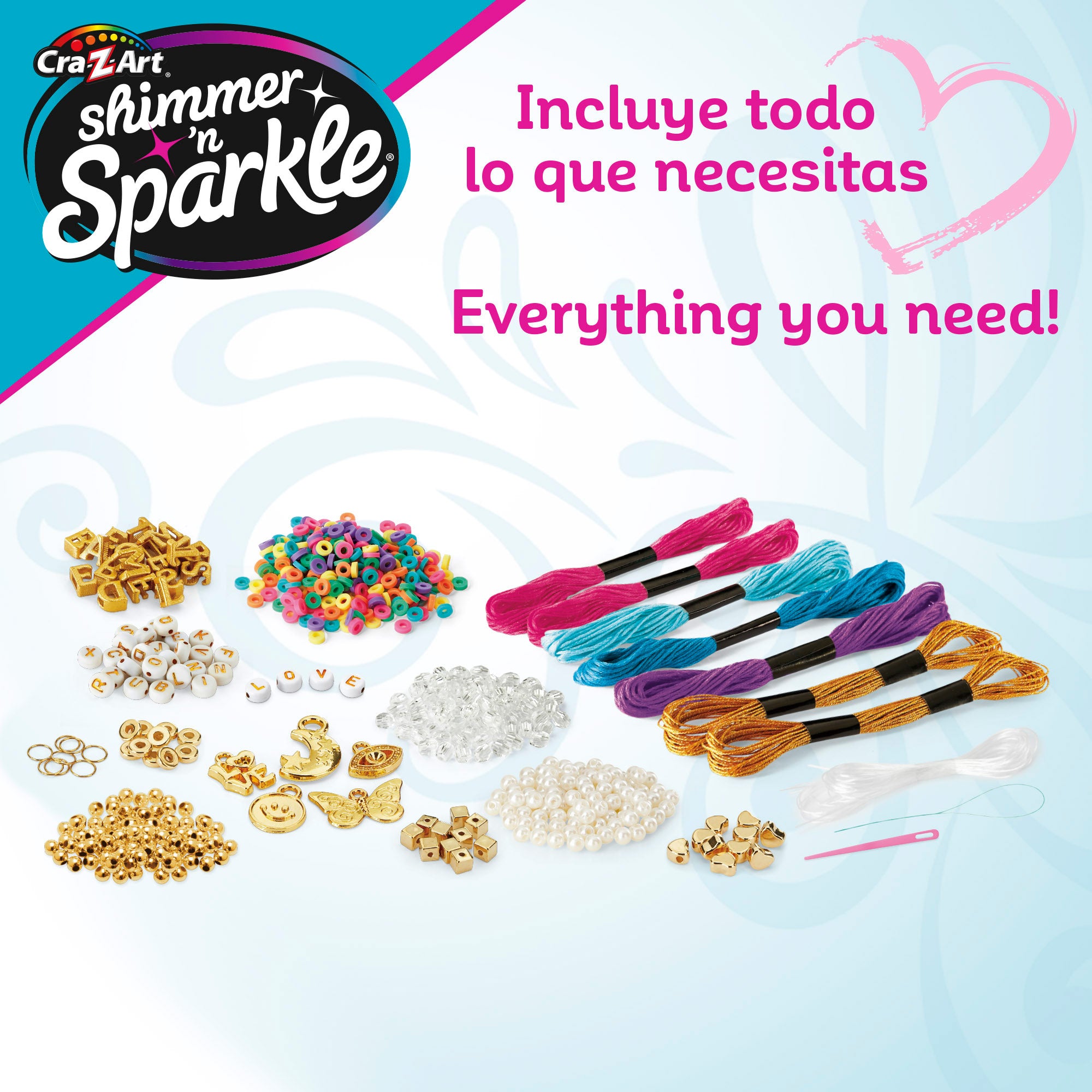 Shimmer 'n Sparkle Kit para hacer pulseras brillantes