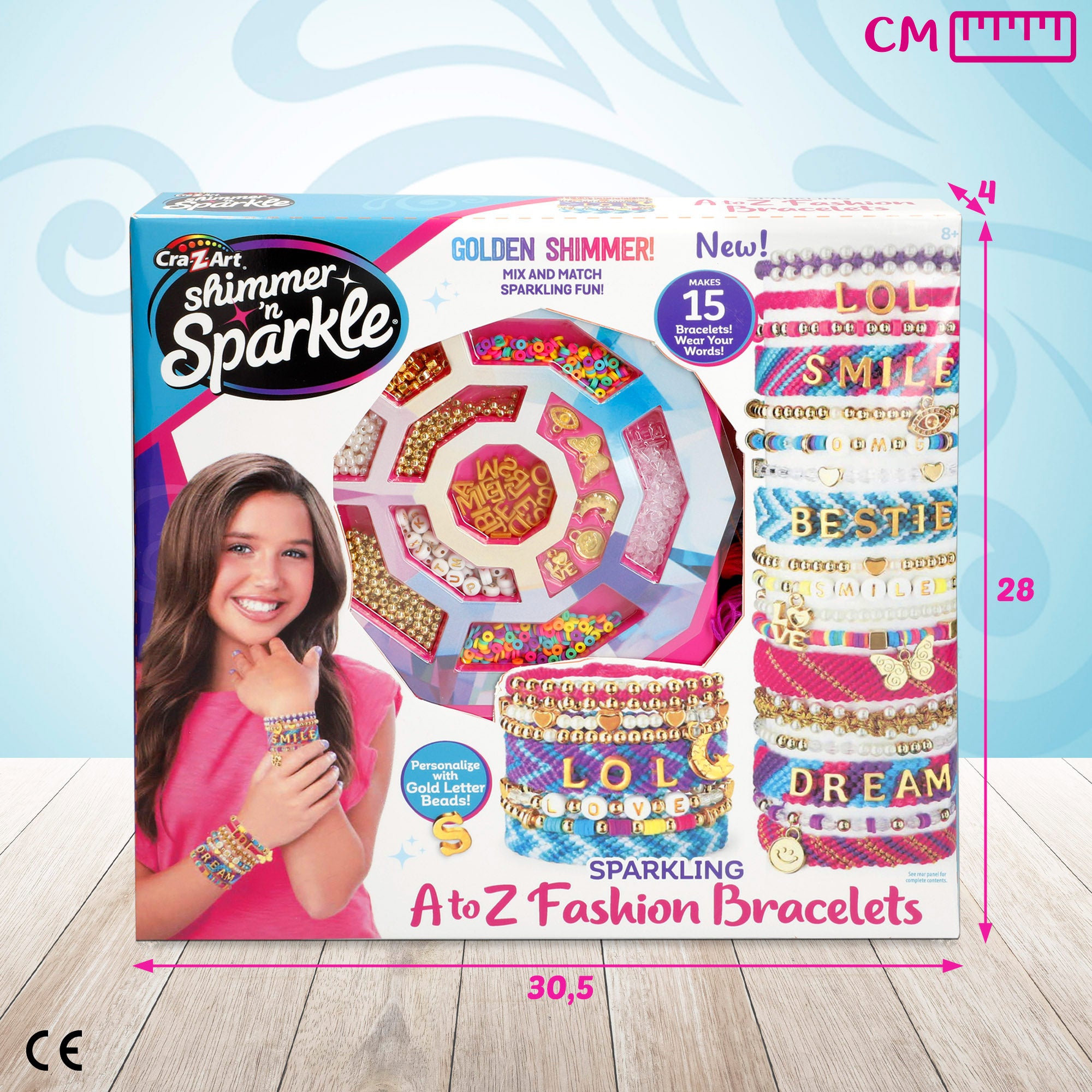 Shimmer 'n Sparkle Kit para hacer pulseras brillantes