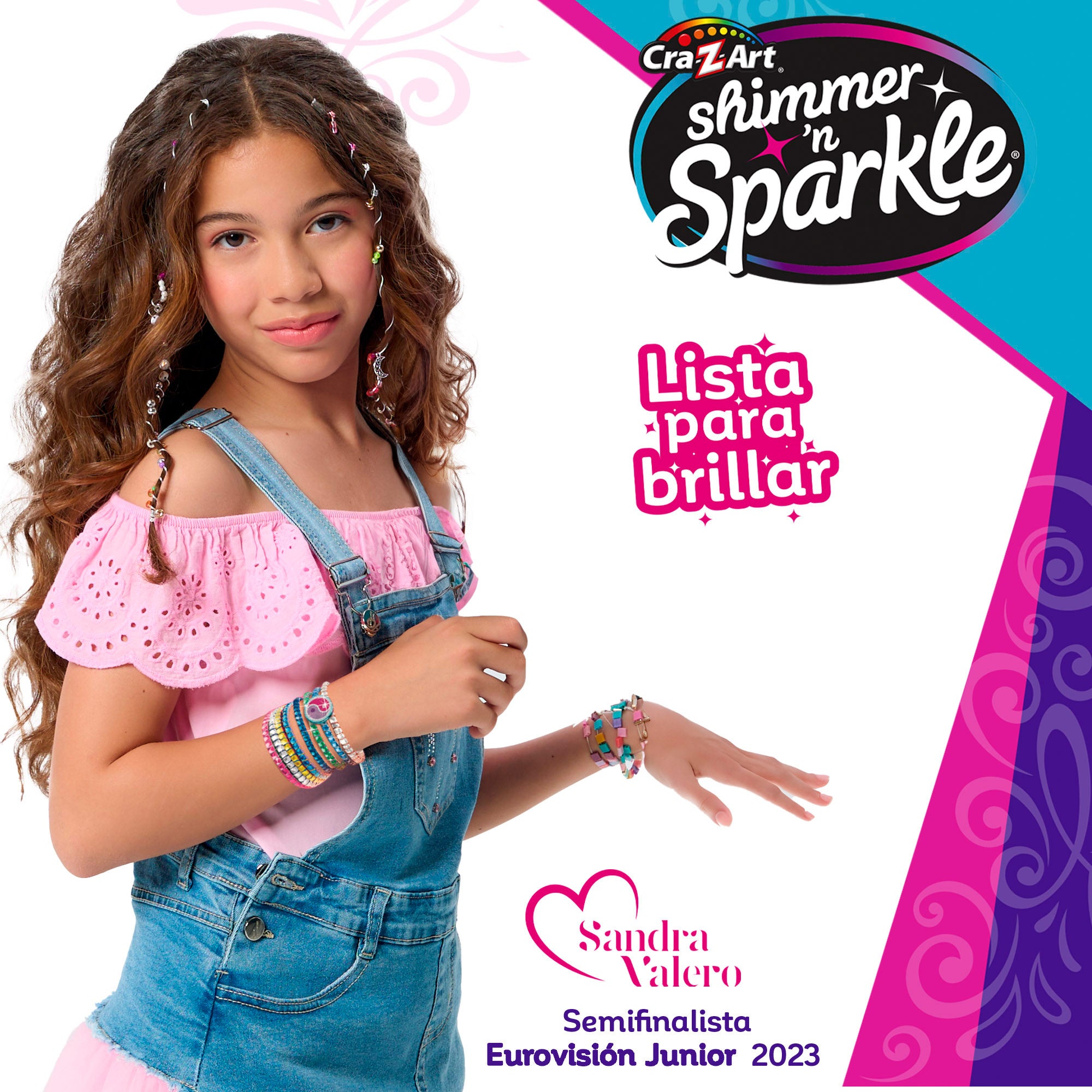 Shimmer 'n Sparkle Kit para hacer pulseras brillantes