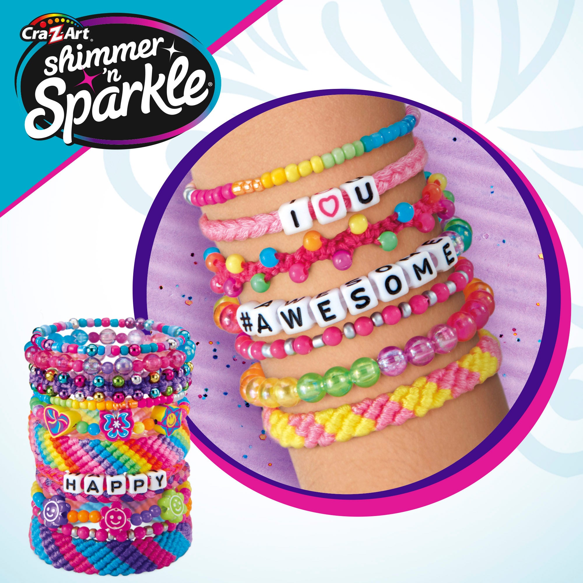 Shimmer 'n Sparkle Kit para hacer pulseras y anillos