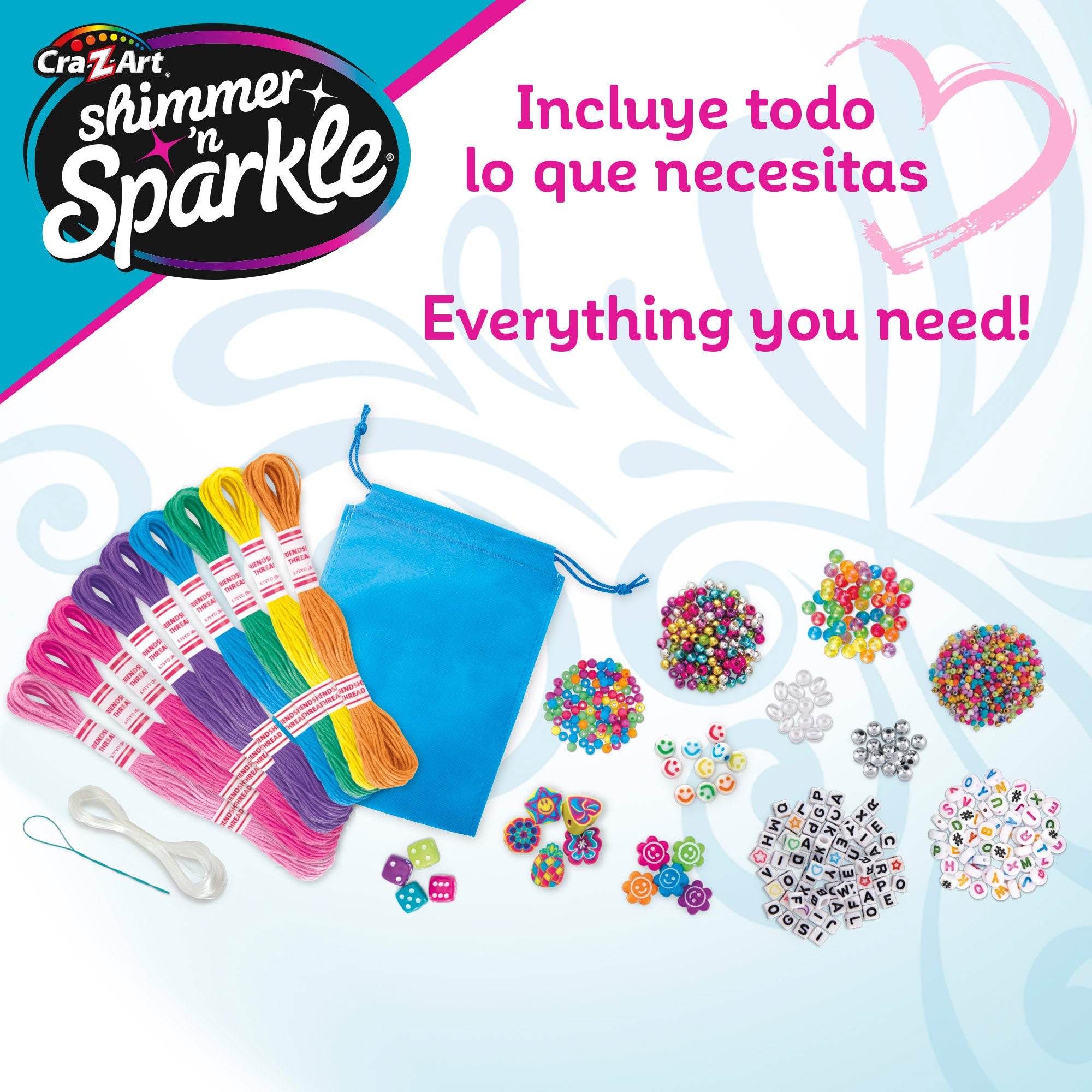 Shimmer 'n Sparkle Kit para hacer pulseras y anillos