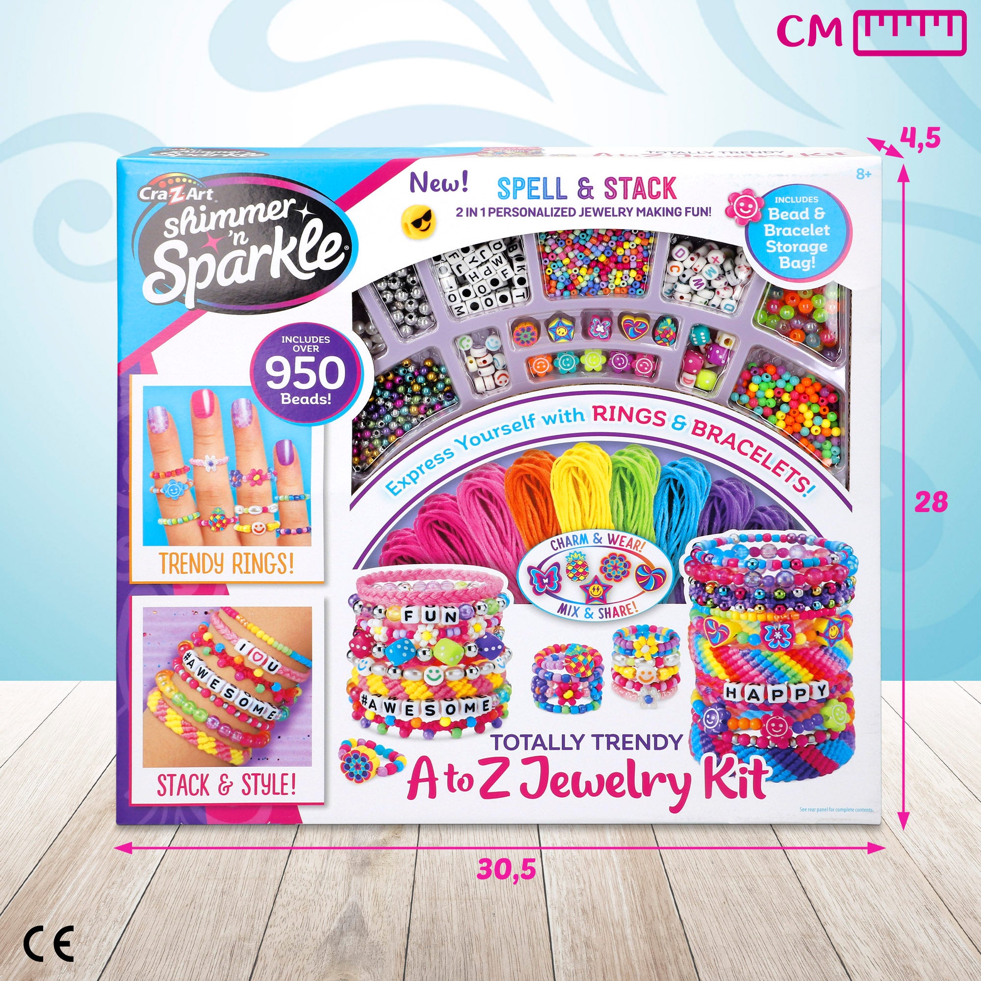 Shimmer 'n Sparkle Kit para hacer pulseras y anillos