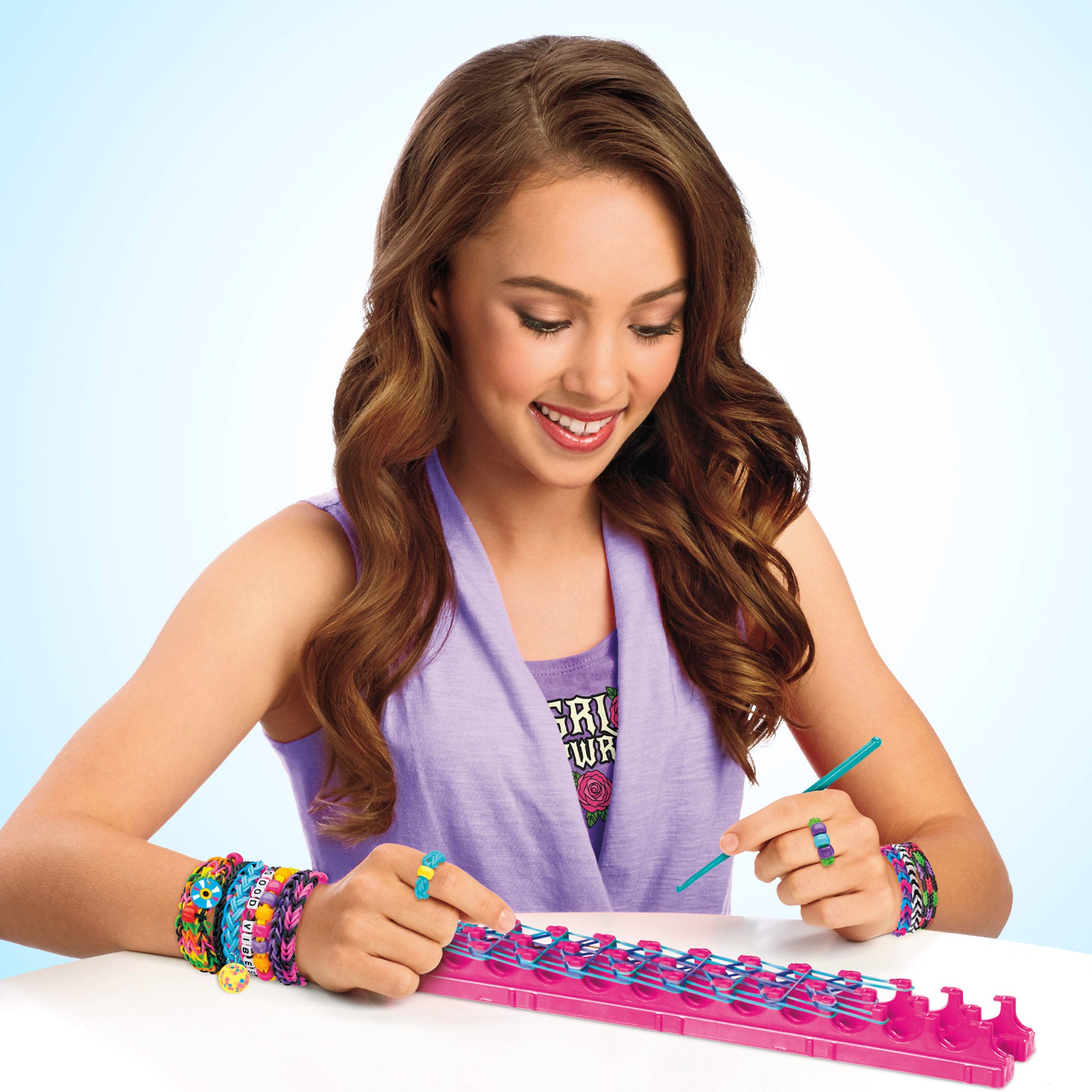 Set pulseras de goma con telar Rock Cra-Z-Art