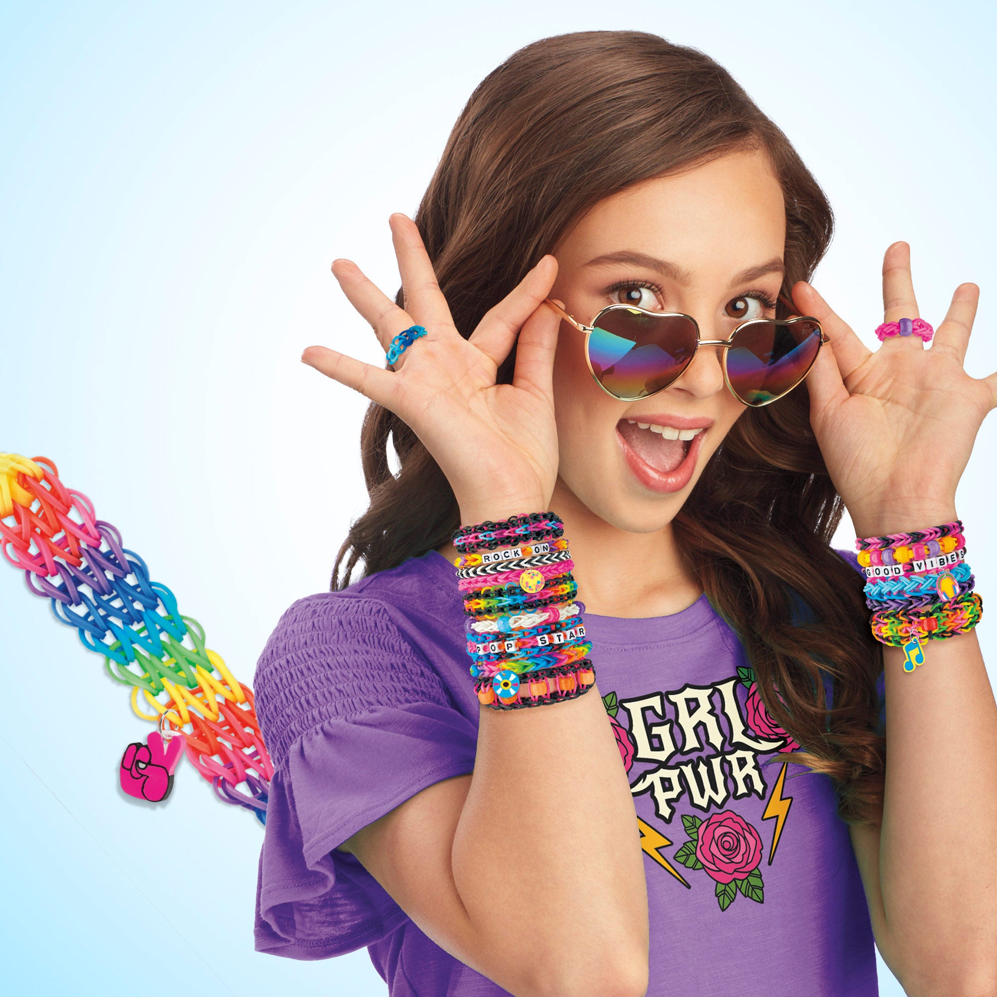 Set pulseras de goma con telar Rock Cra-Z-Art