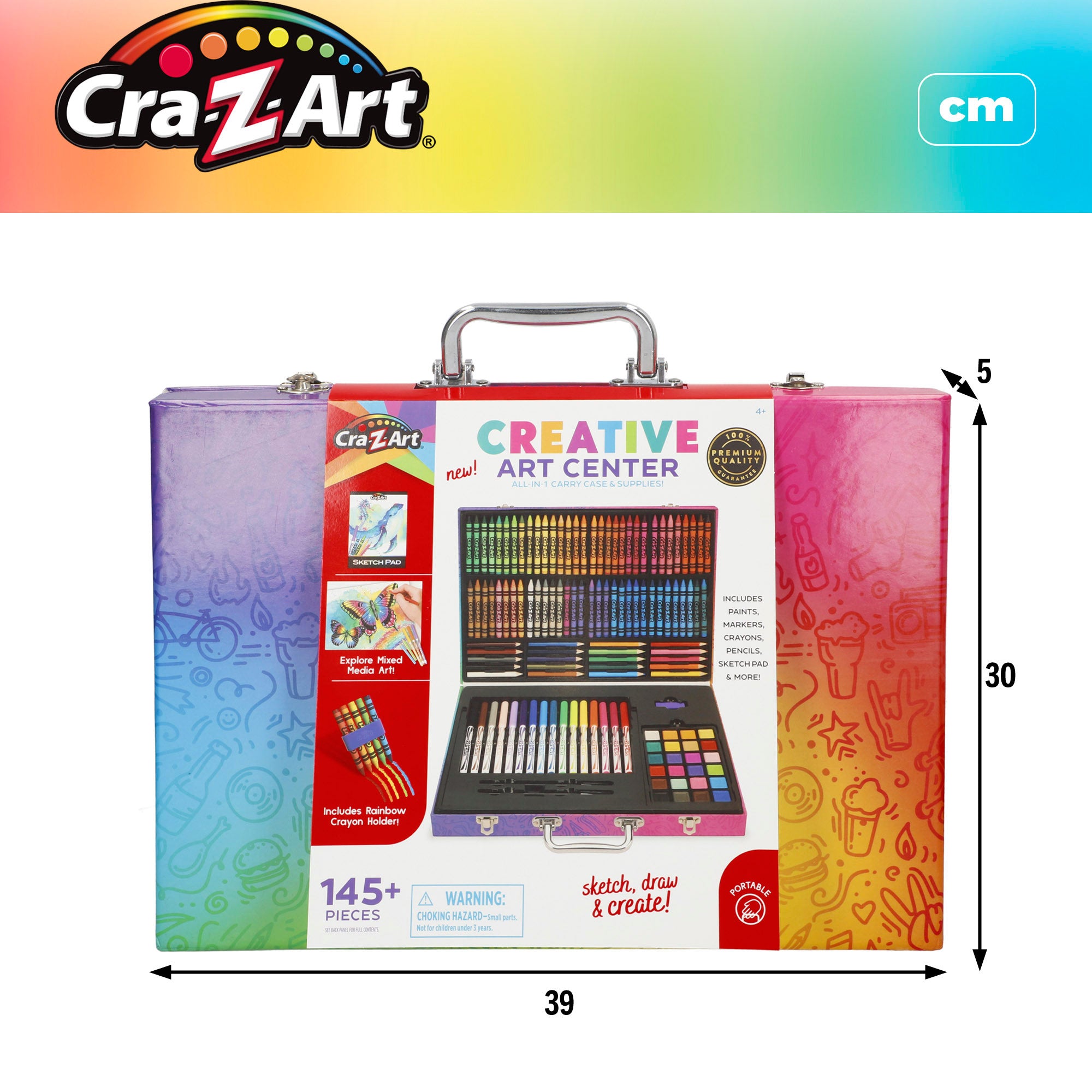 Estuche de colores para niños 145 piezas Cra-Z-Art