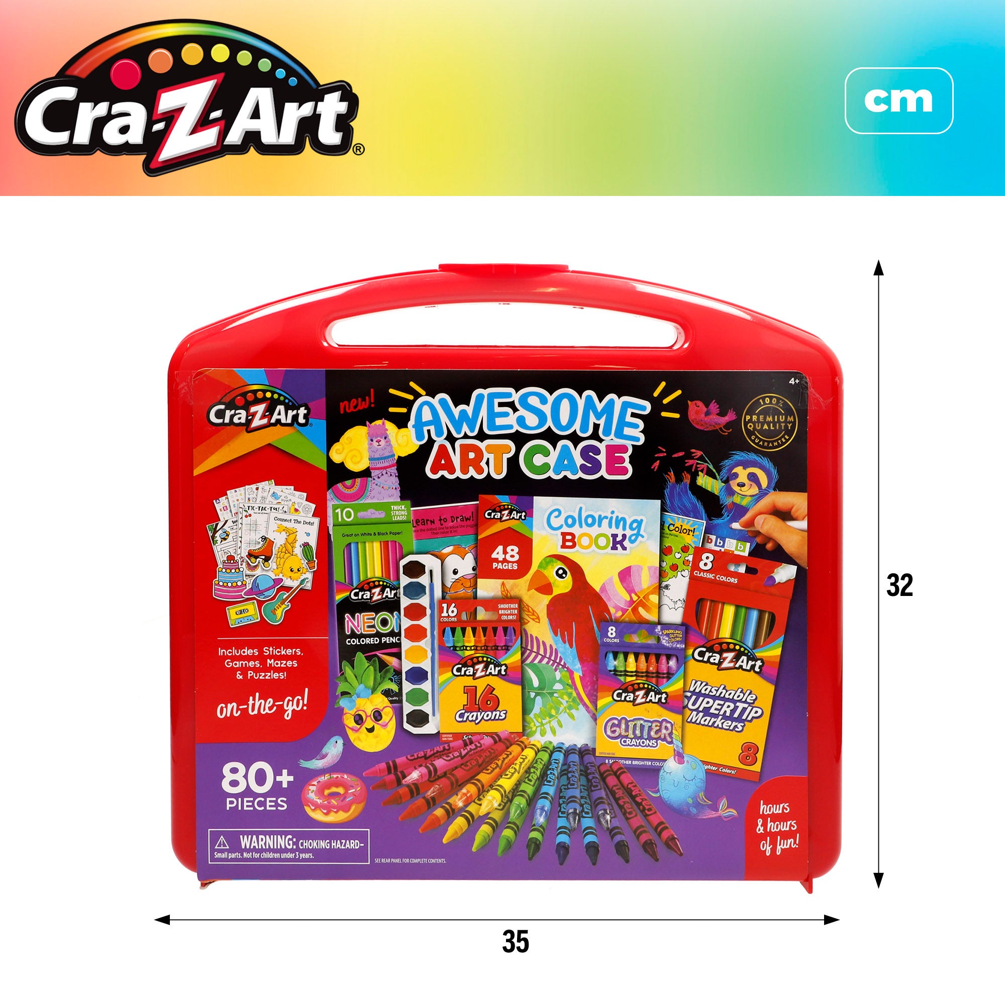 Maletín artístico con colores y actividades Cra-Z-Art