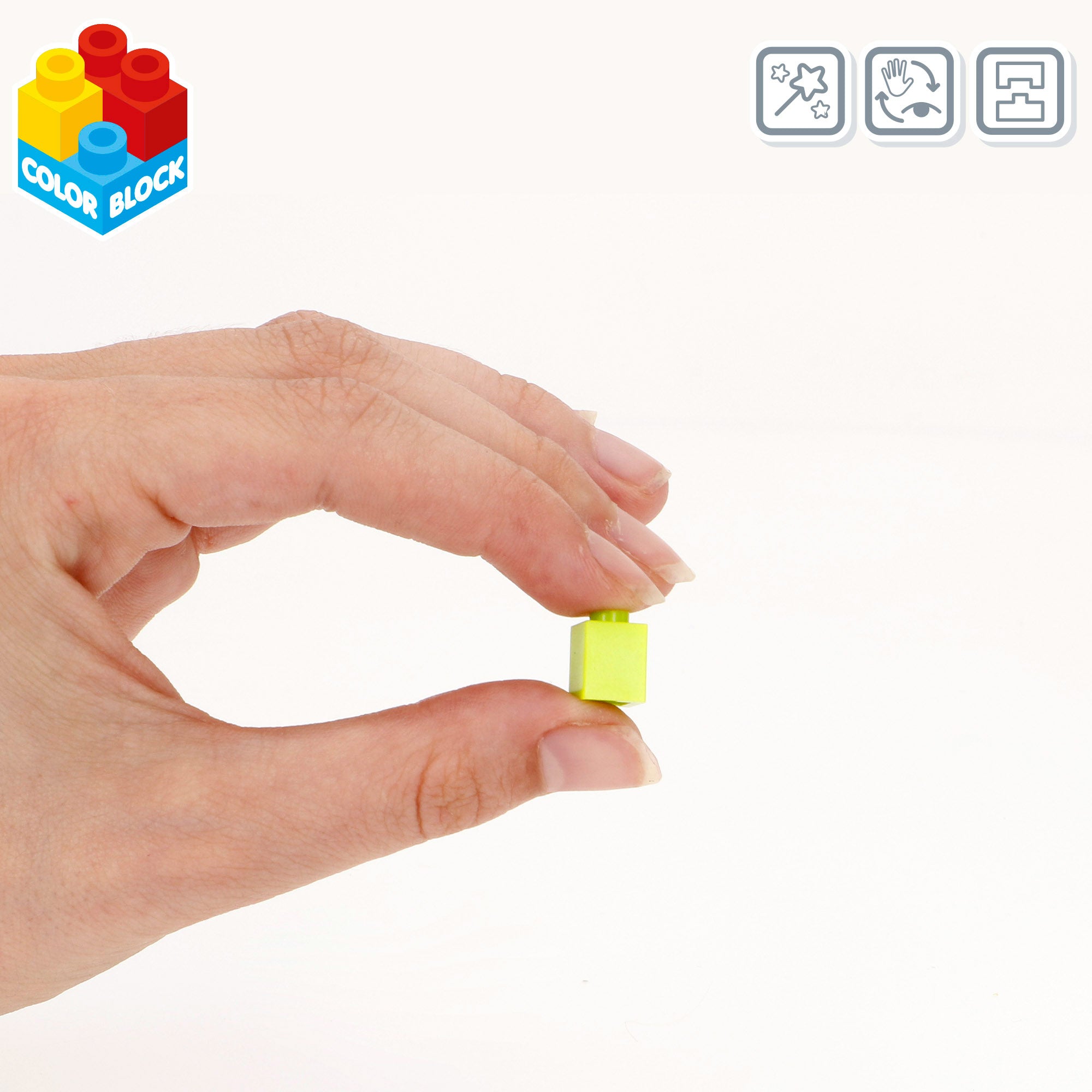Juego bloques de construcción 500 piezas Nano Color Block