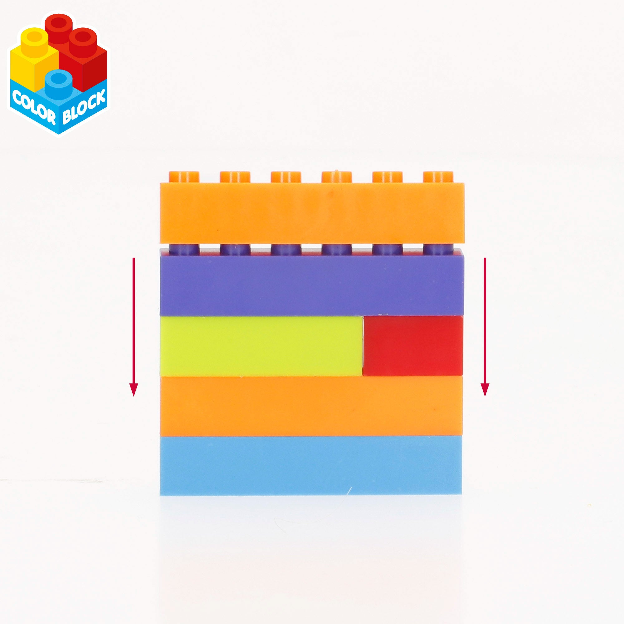 Juego bloques de construcción 500 piezas Nano Color Block