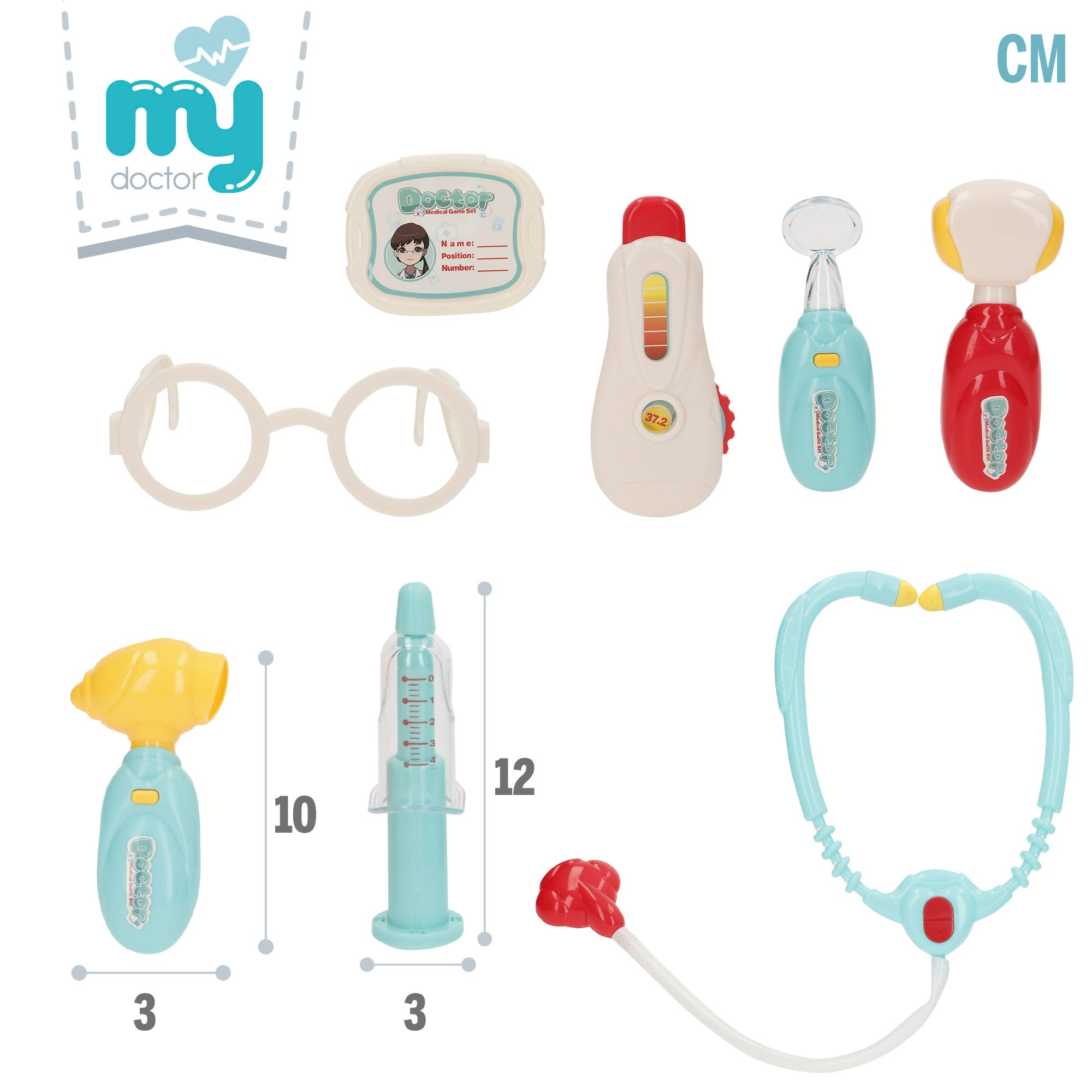 Maletín médico juguete con accesorios 8 pzas My Doctor