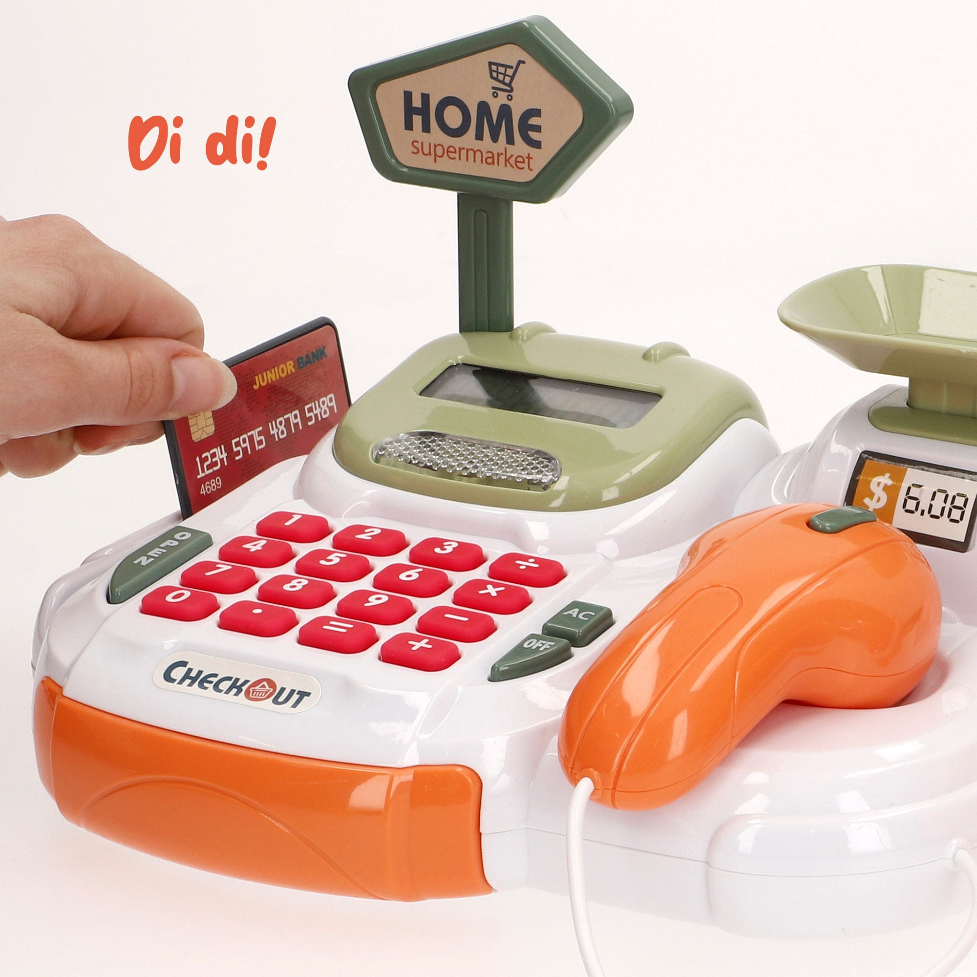 Caja registradora interactiva con luz y sonido My Home