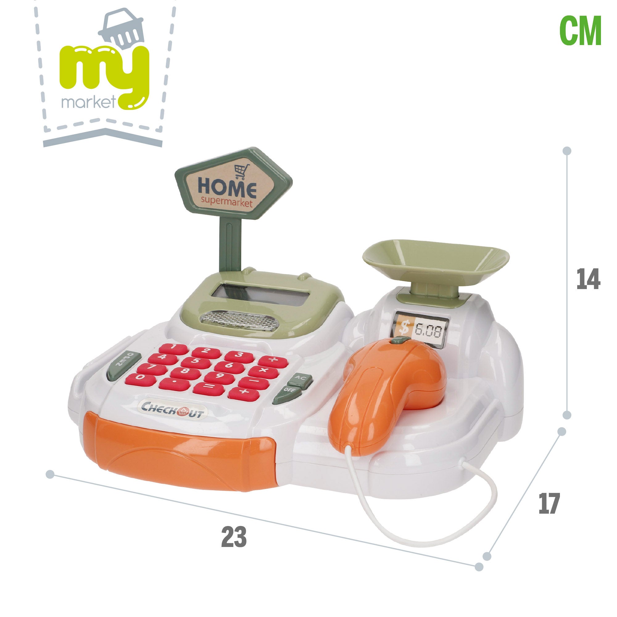 Caja registradora interactiva con luz y sonido My Home