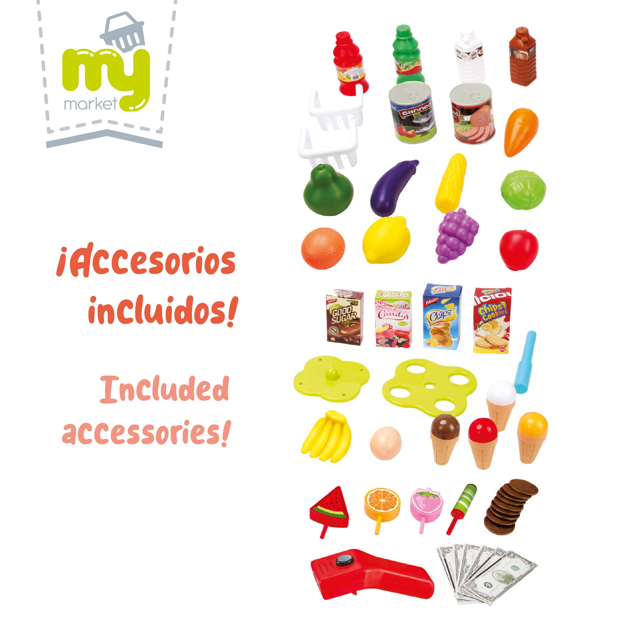 Supermercado con luz, sonido y accesorios My Home