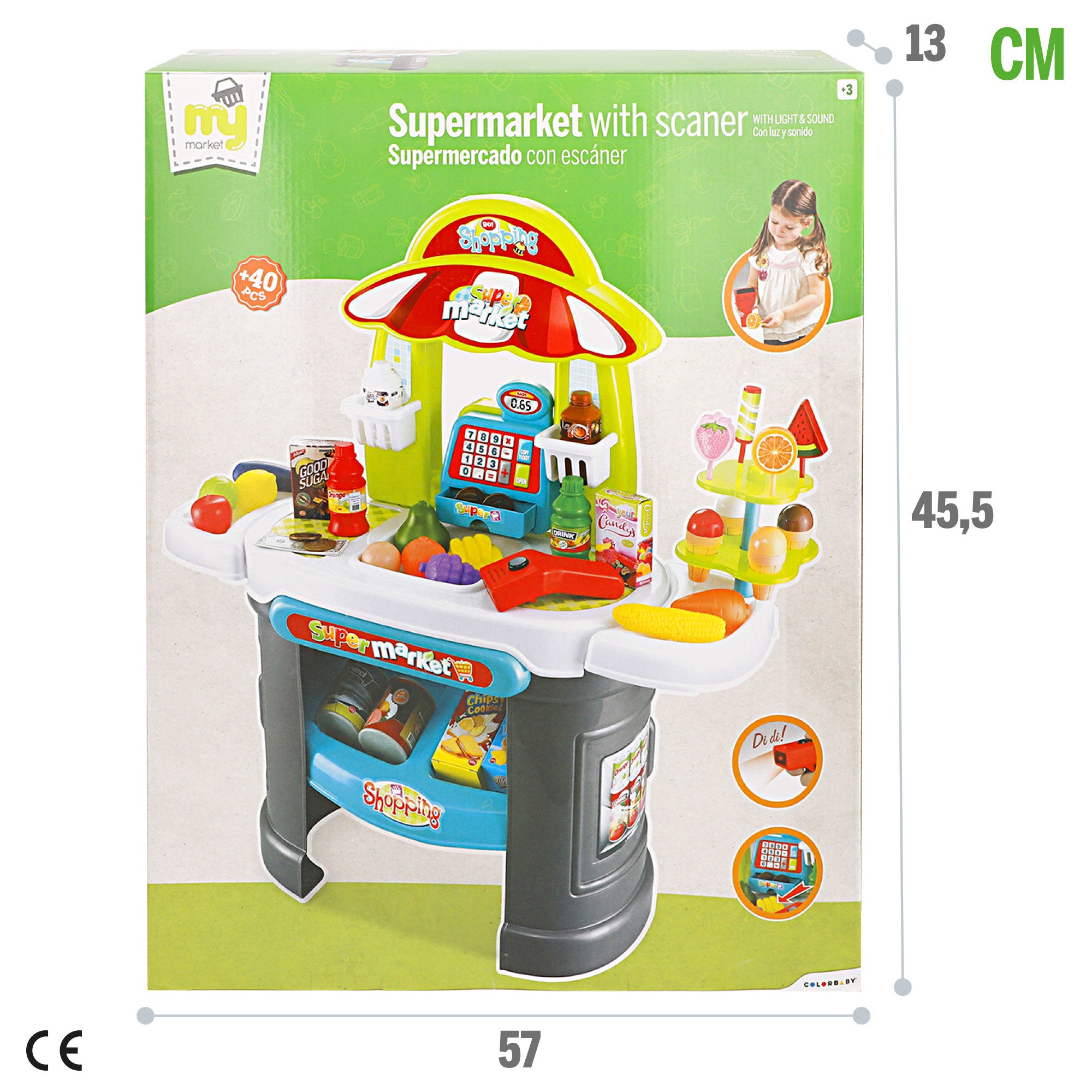 Supermercado con luz, sonido y accesorios My Home