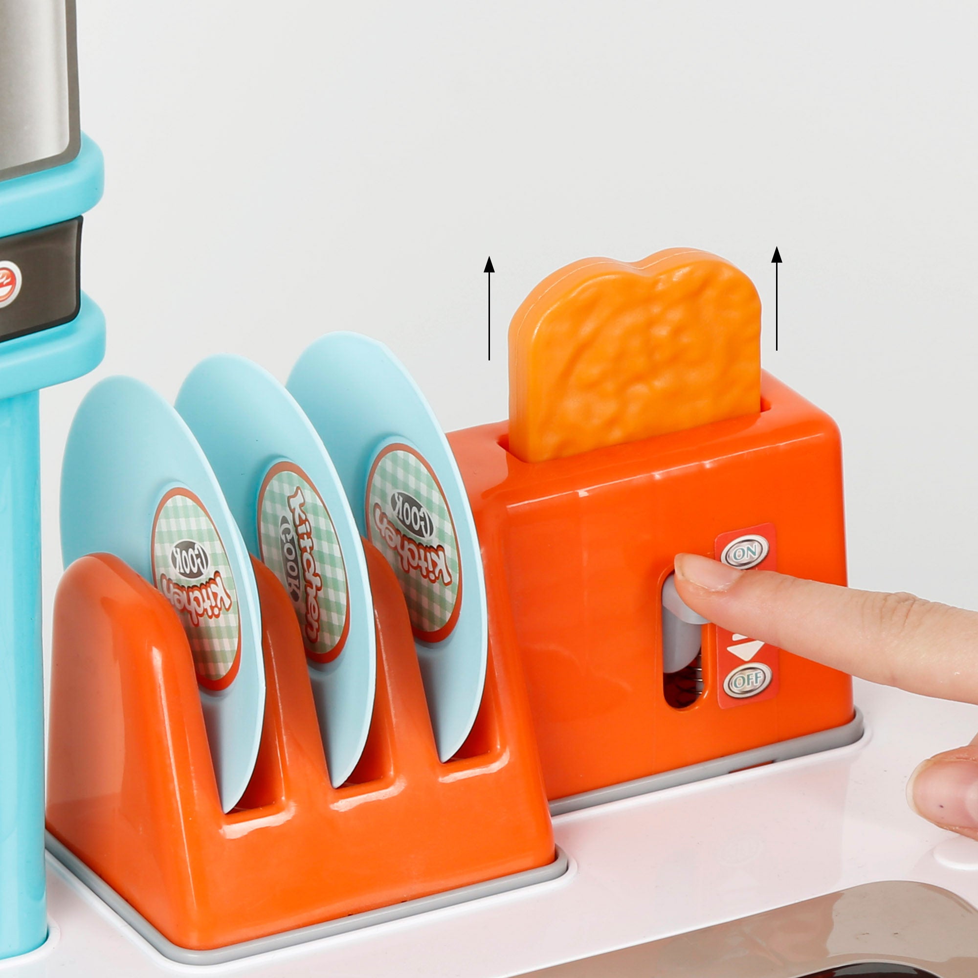 Cocinita eléctrica con luz, sonido y accesorios 78x28x87 cm My Home