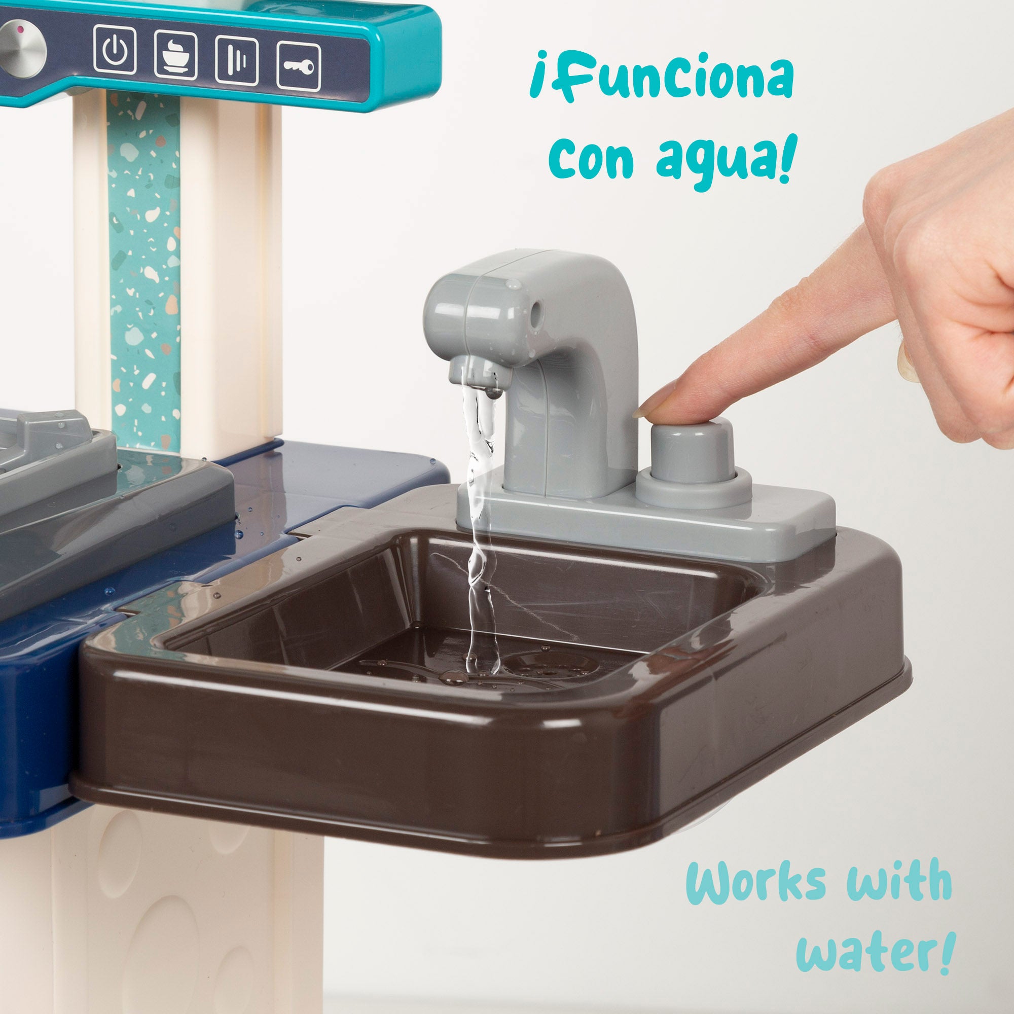 Cocinita eléctrica con luz, sonido y accesorios 53x22x69 cm My Home