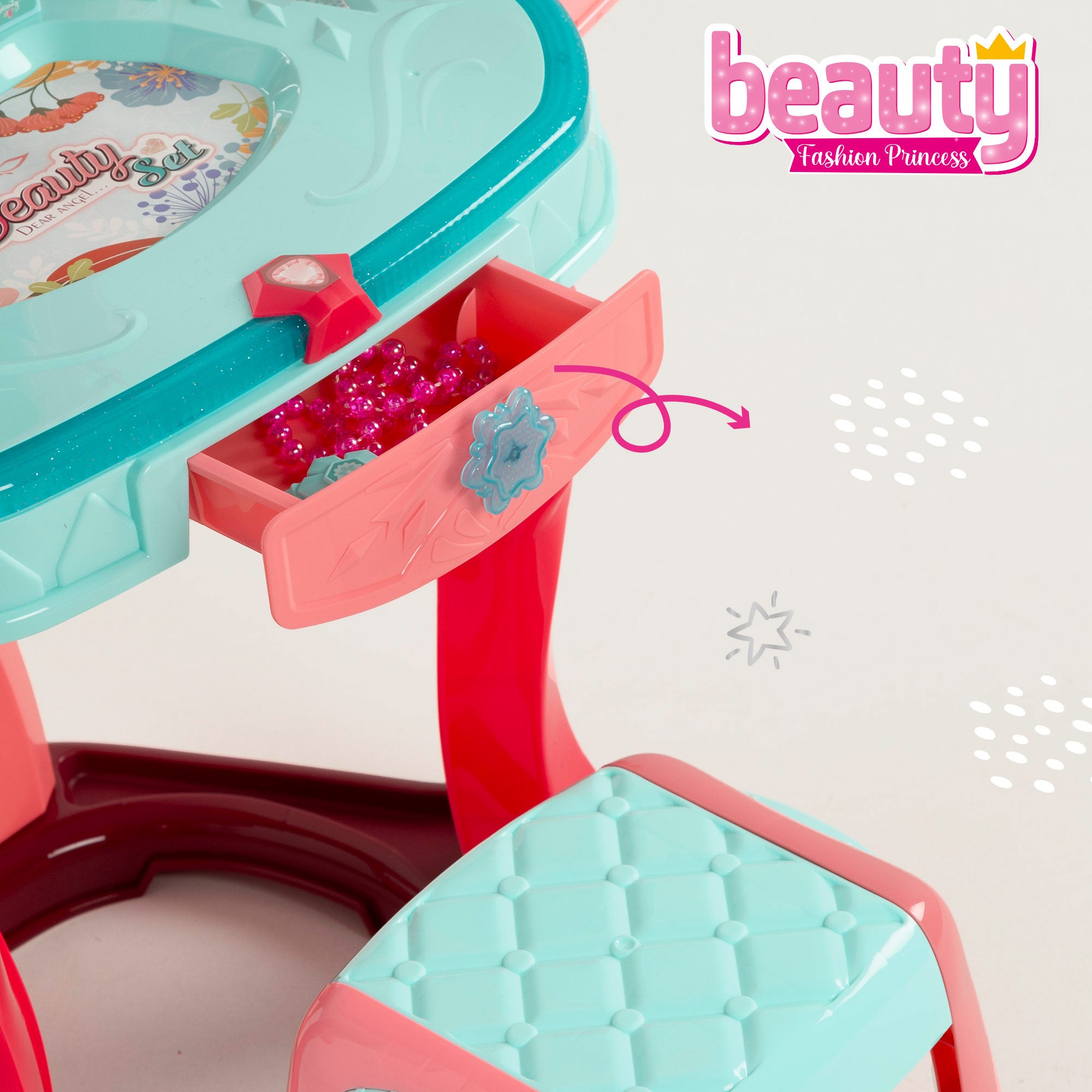 Tocador infantil luz y sonido con taburete Beauty