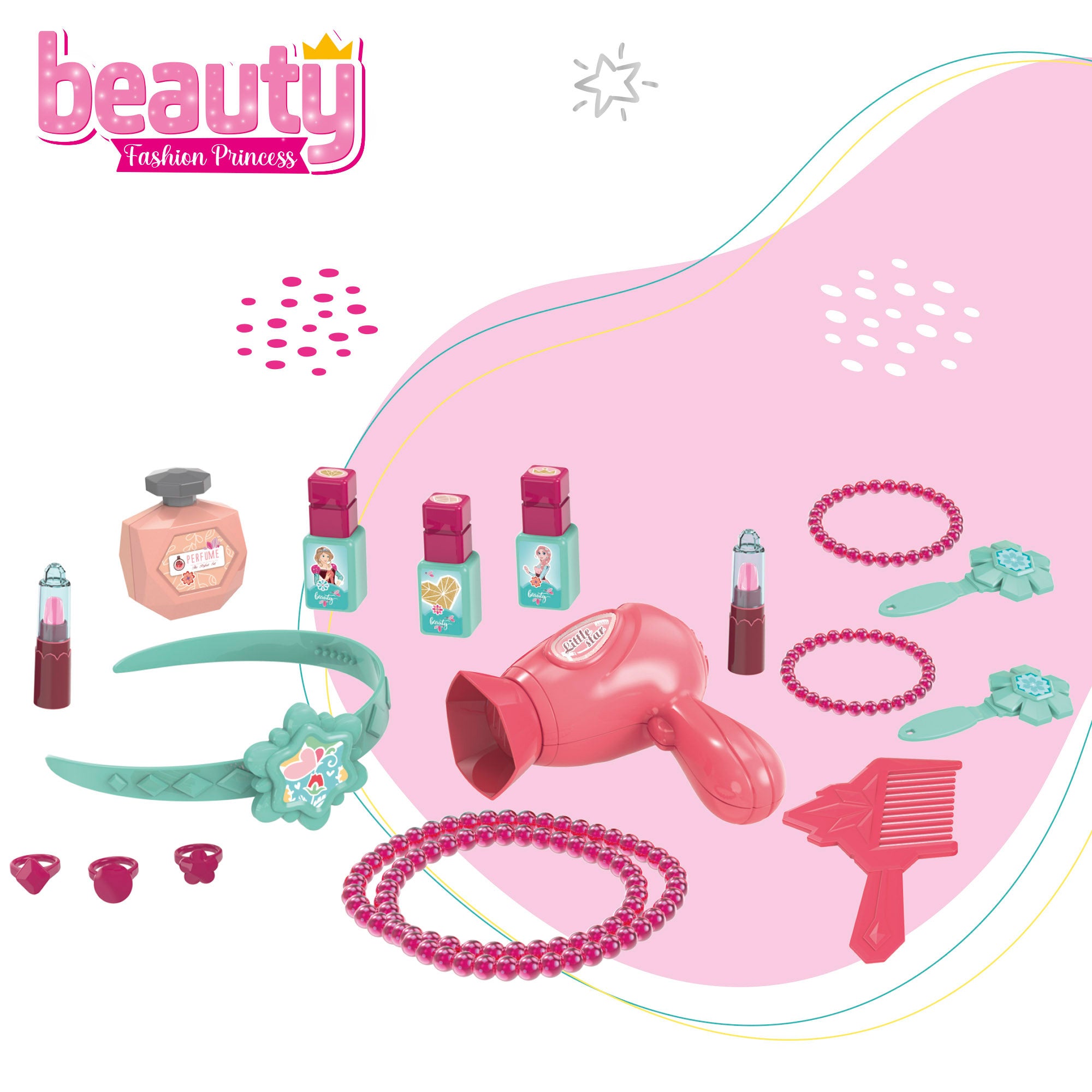 Tocador infantil luz y sonido con taburete Beauty