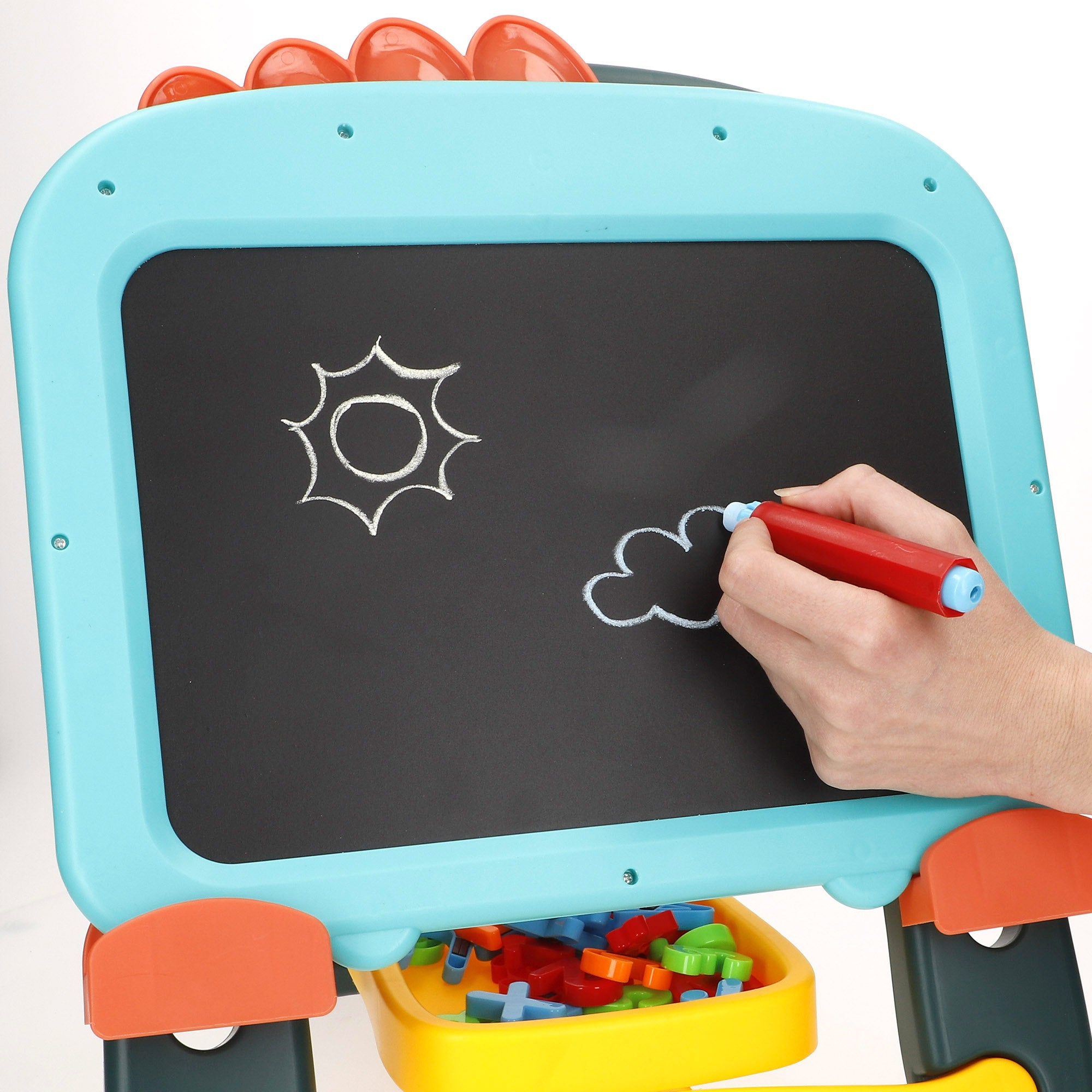 Pizarra magnética 2 en 1 altura regulable con accesorios Good Idea