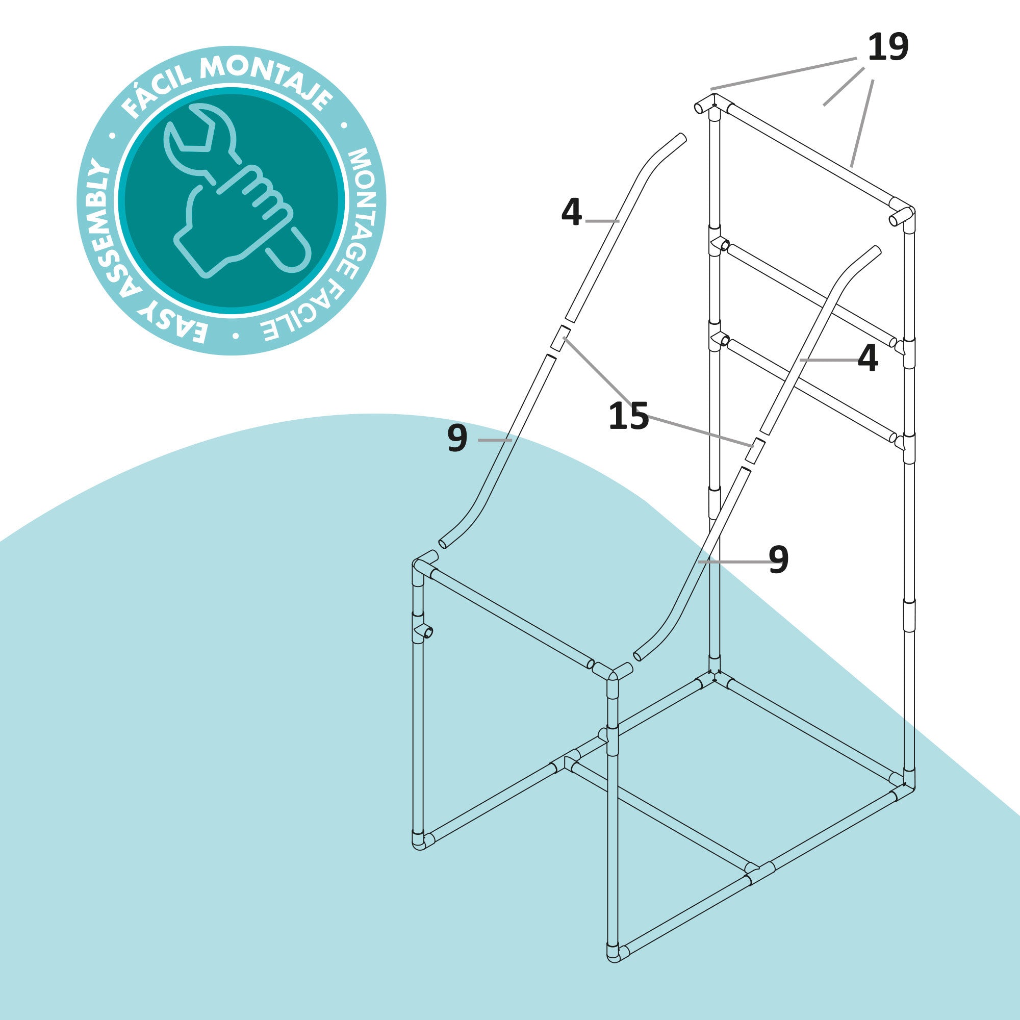 Canasta de baloncesto con estructura de retorno y marcador electrónico CB Games
