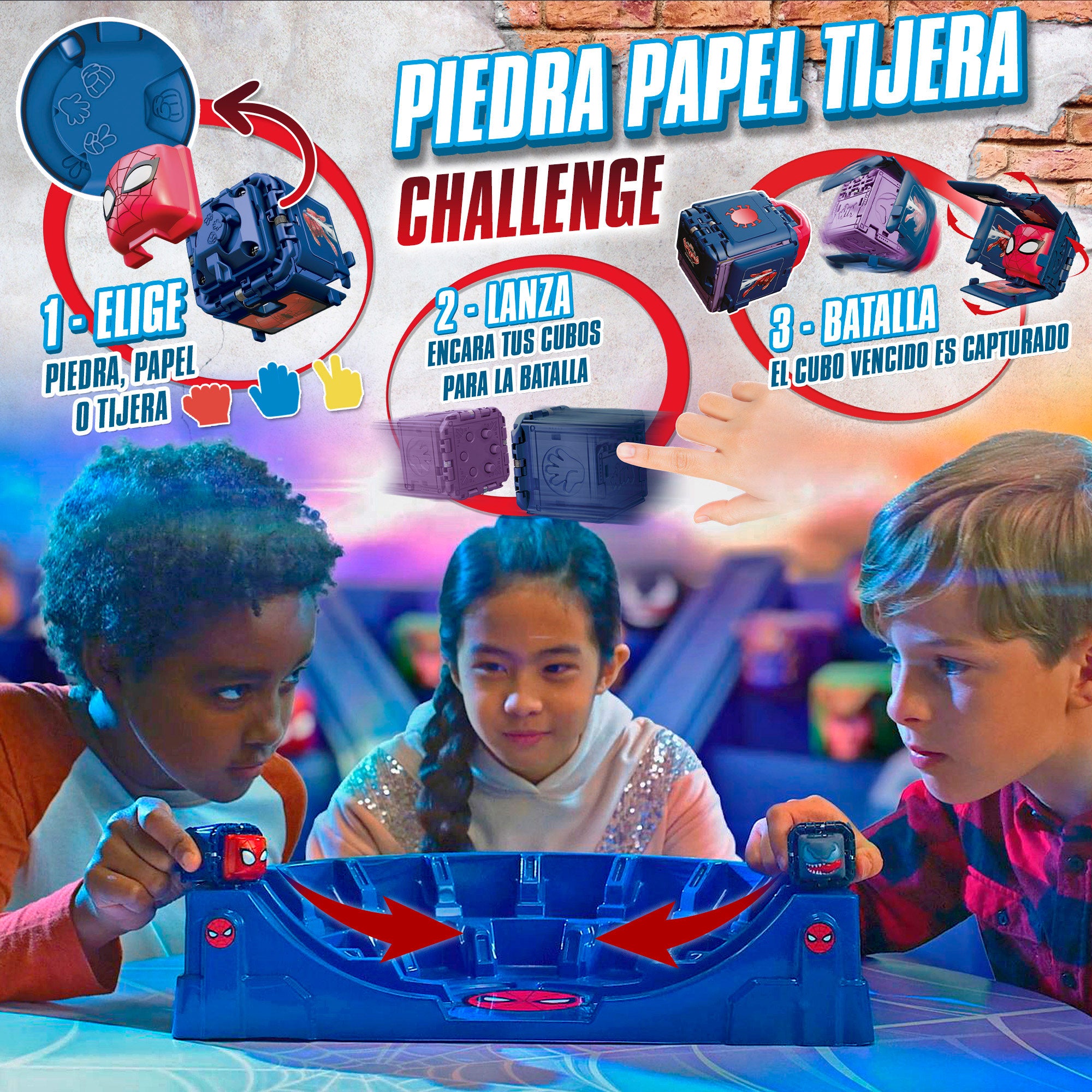 Battle Cubes Marvel Spiderman Estadio de batalla