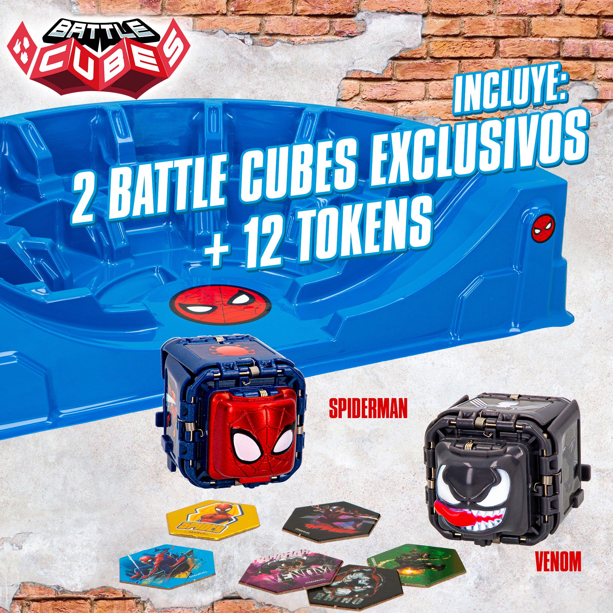 Battle Cubes Marvel Spiderman Estadio de batalla