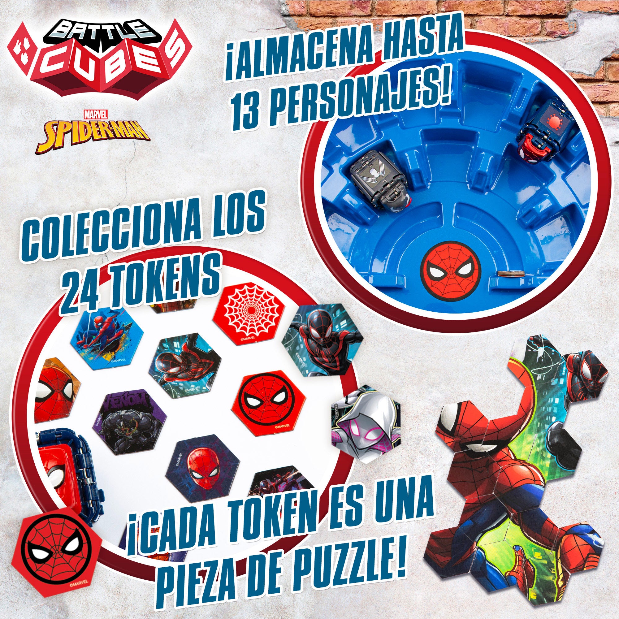 Battle Cubes Marvel Spiderman Estadio de batalla