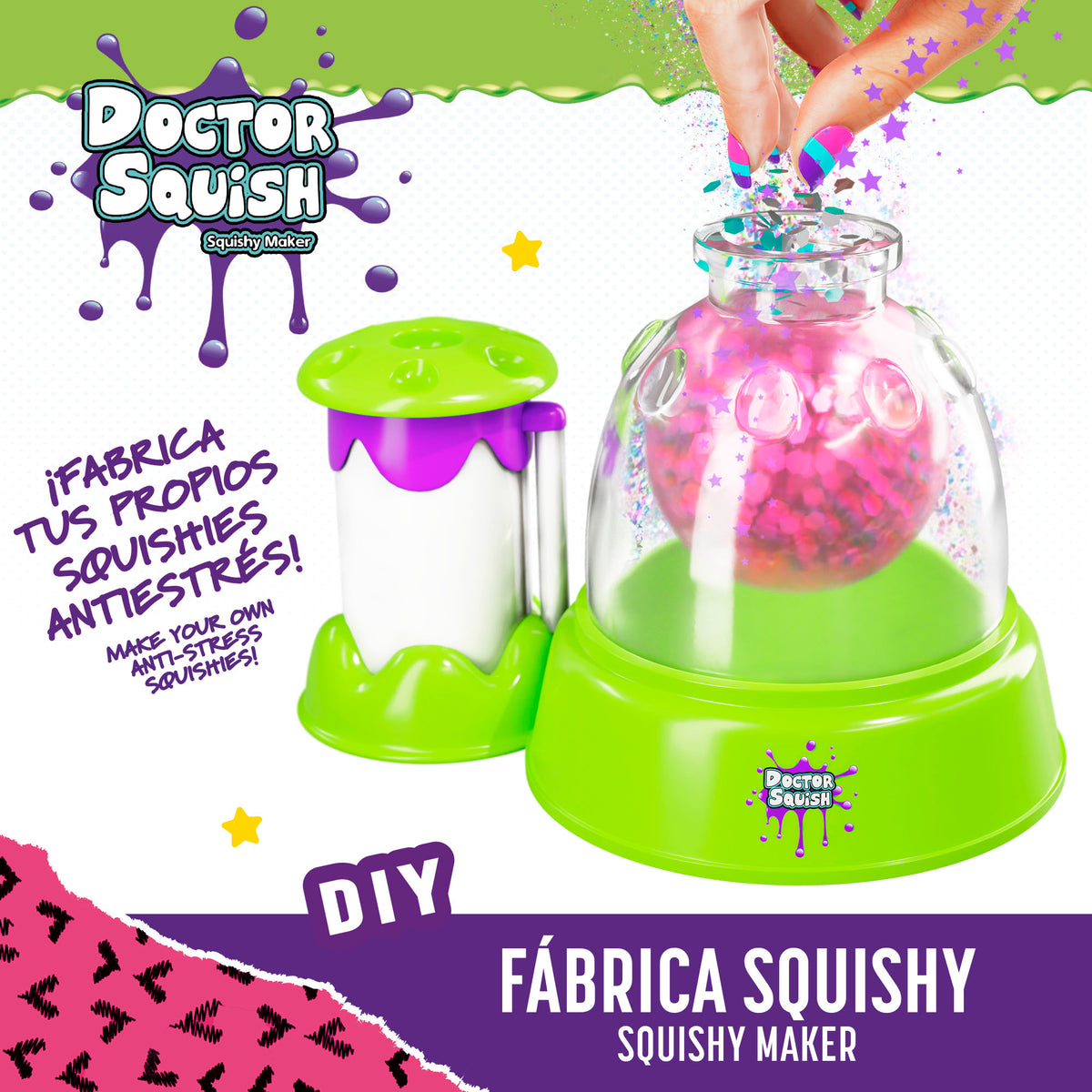 Canal Toys - Squish Squish - Squishy Factory - Create your Squishy Soft & Colourful - Adds Glitter & Customise Them - Gift Idea for Children from 6 Years - Creative Hobbies - SQI 001 Canal Toys - Squish Squish - Squishy Factory - Create your Squishy Soft & Colourful - Adds Glitter & Customise Them - Gift Idea for Children from 6 Years - Creative Hobbies - SQI 001