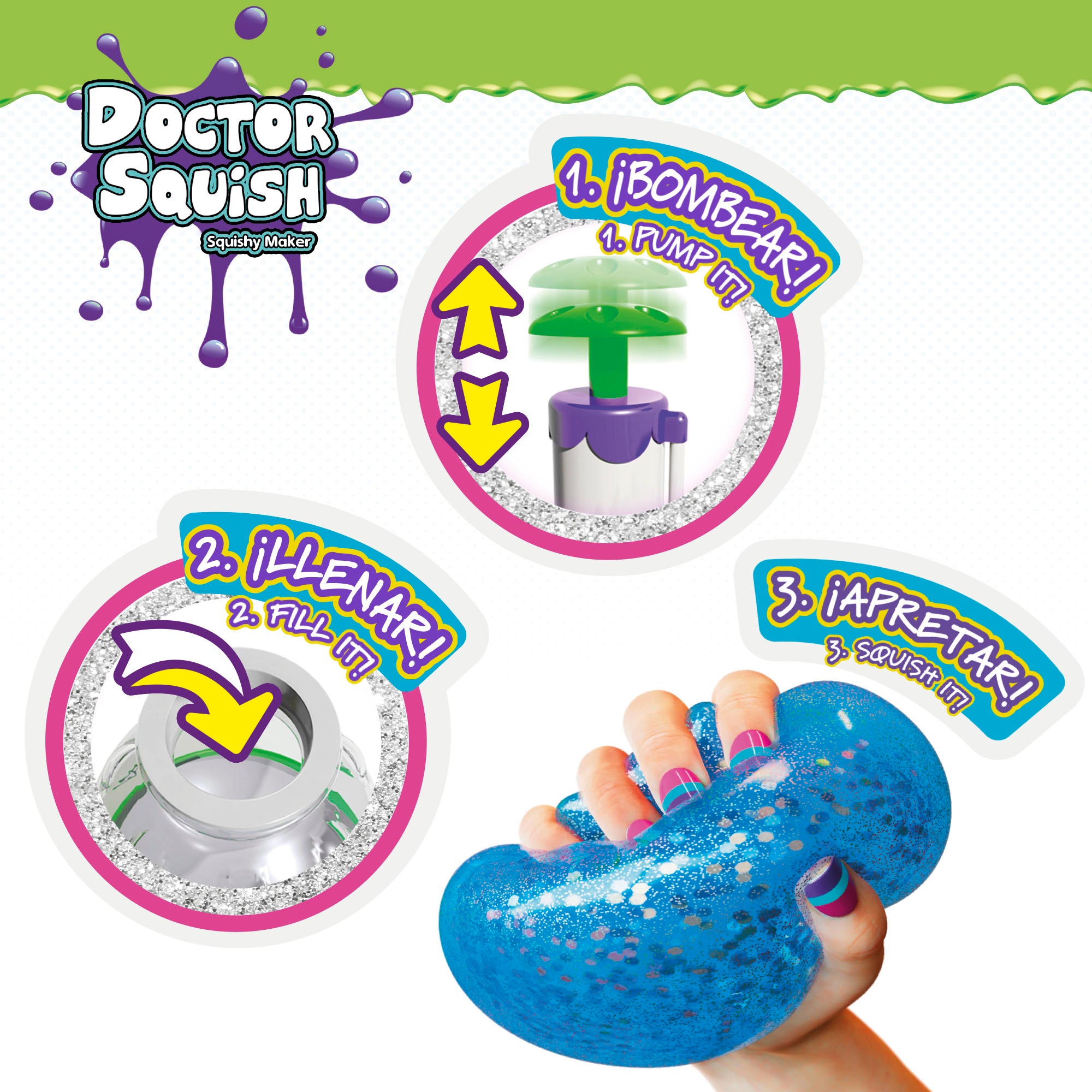 Doctor Squish Kit recarga fábrica de bolas squishy slime antiestrés