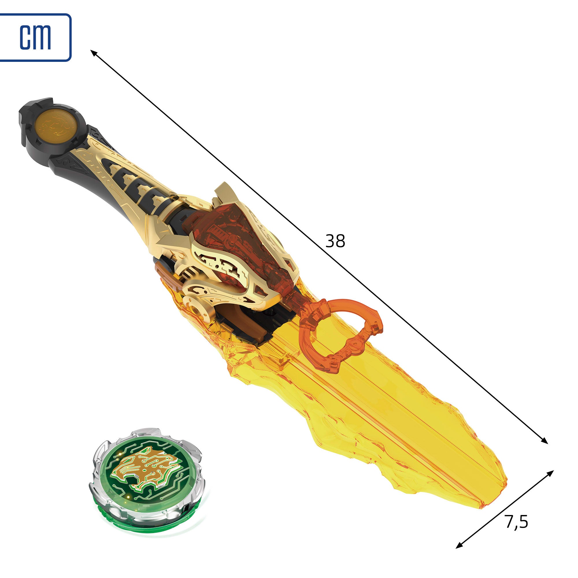 Infinity Nado Set Superior con espada y peonza Leopardo Relámpago