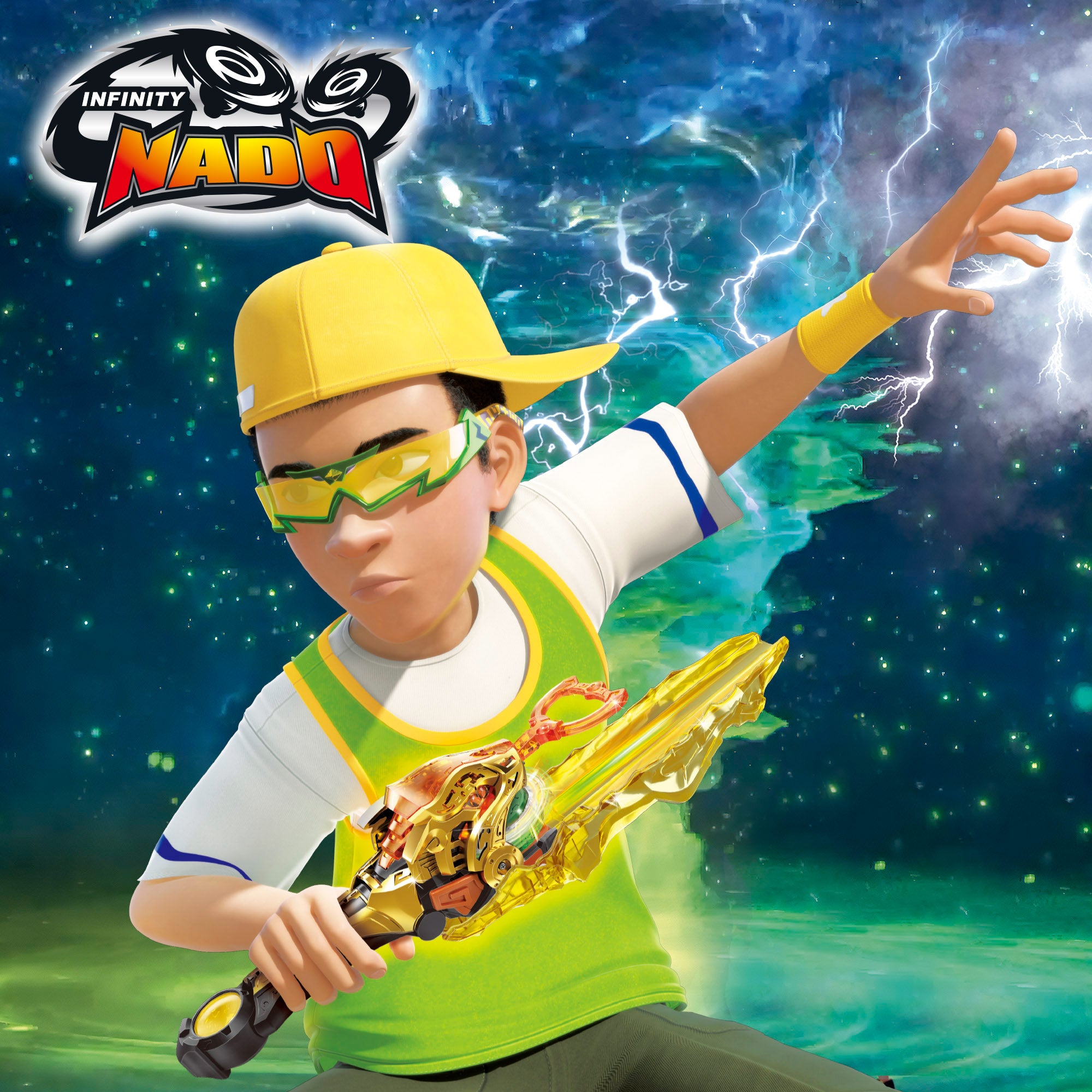 Infinity Nado Set Superior con espada y peonza Leopardo Relámpago