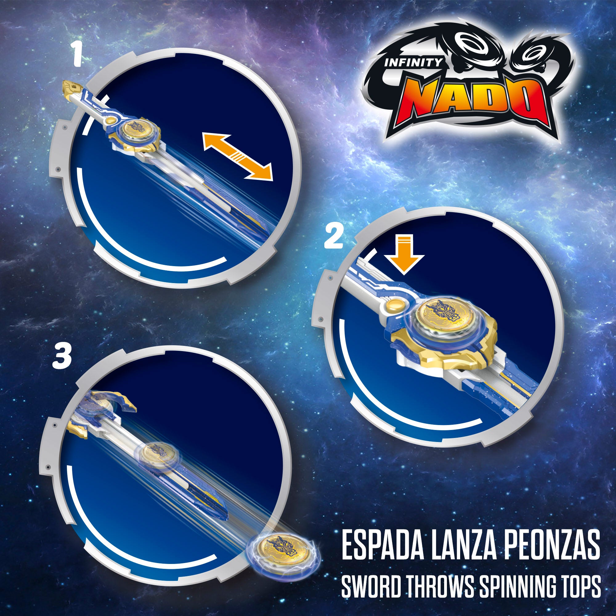 Infinity Nado Peonza con lanzador espada Pack Fury Wave Dragon