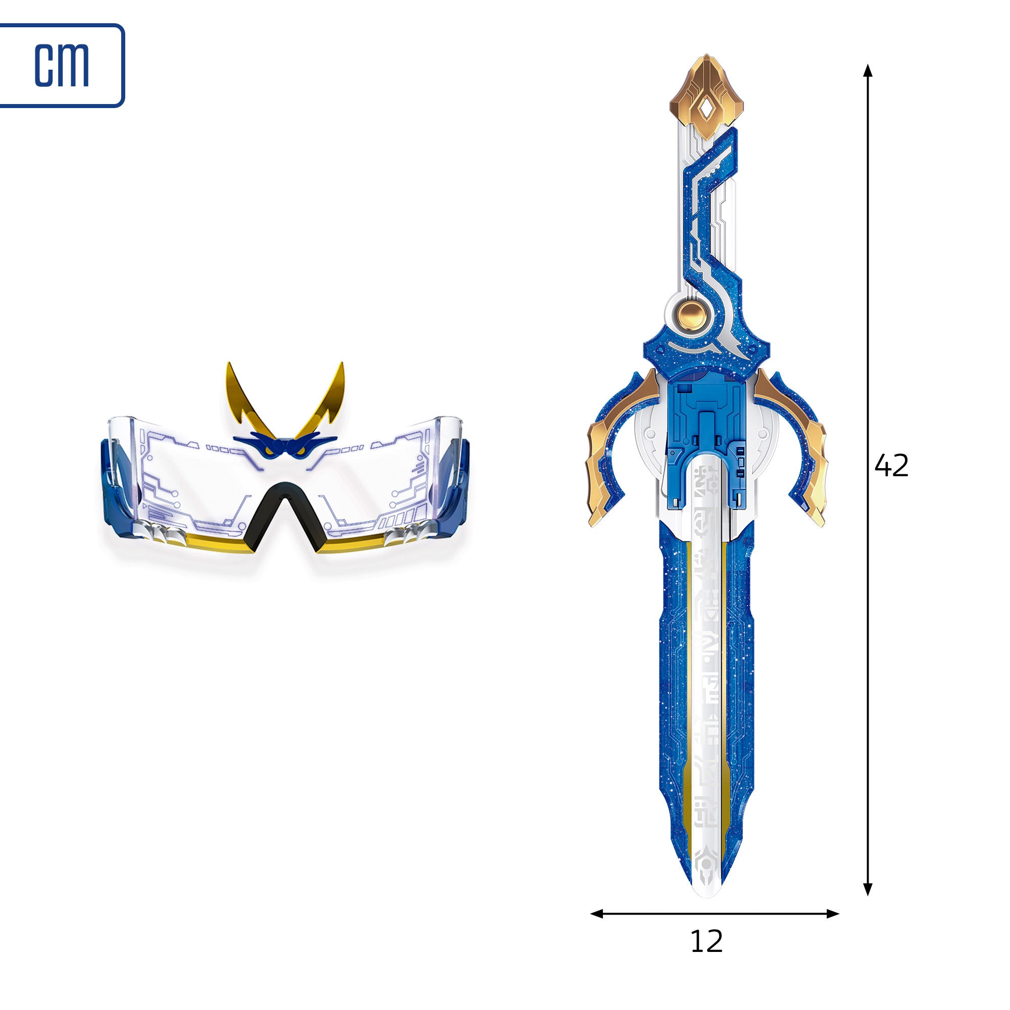 Infinity Nado Set gafas hiperdimensión, espada y peonza Dragón de Agua