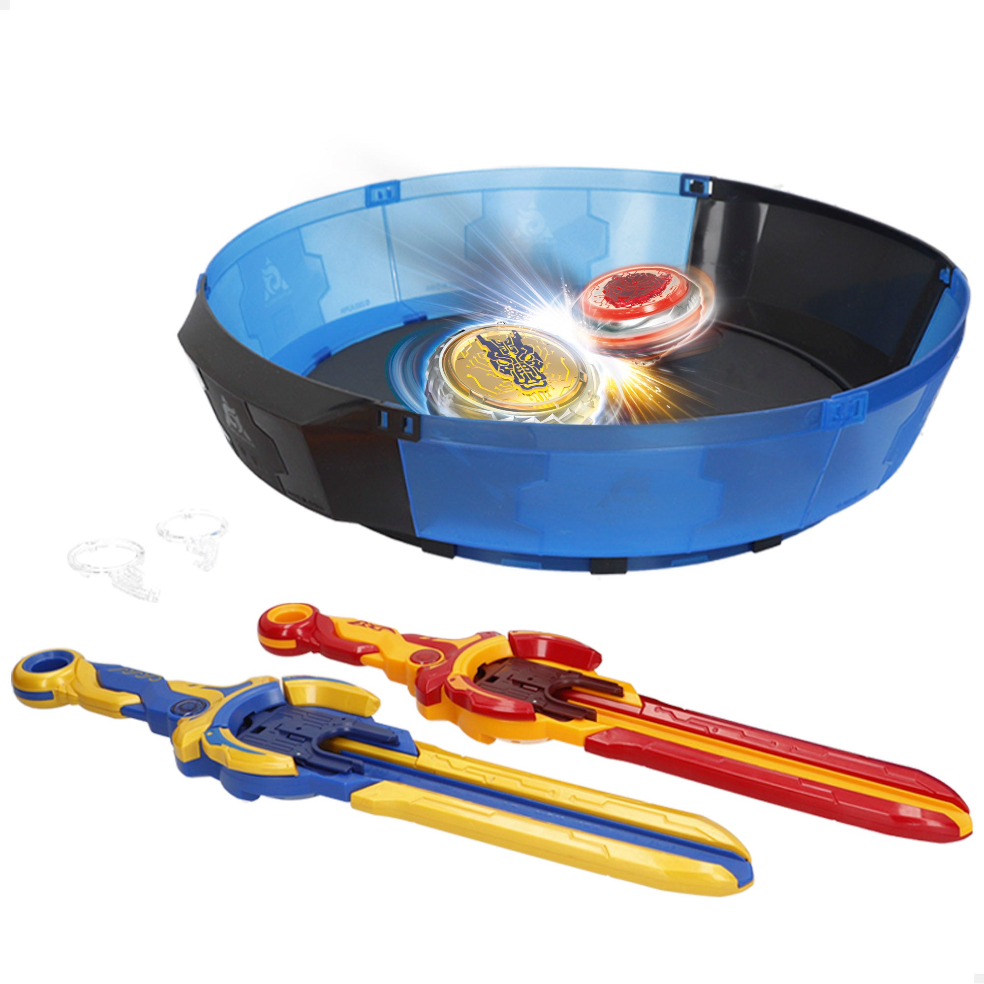 Infinity Nado Set Estadio arena, espadas y peonzas Dragón de Agua vs Oso Llameante