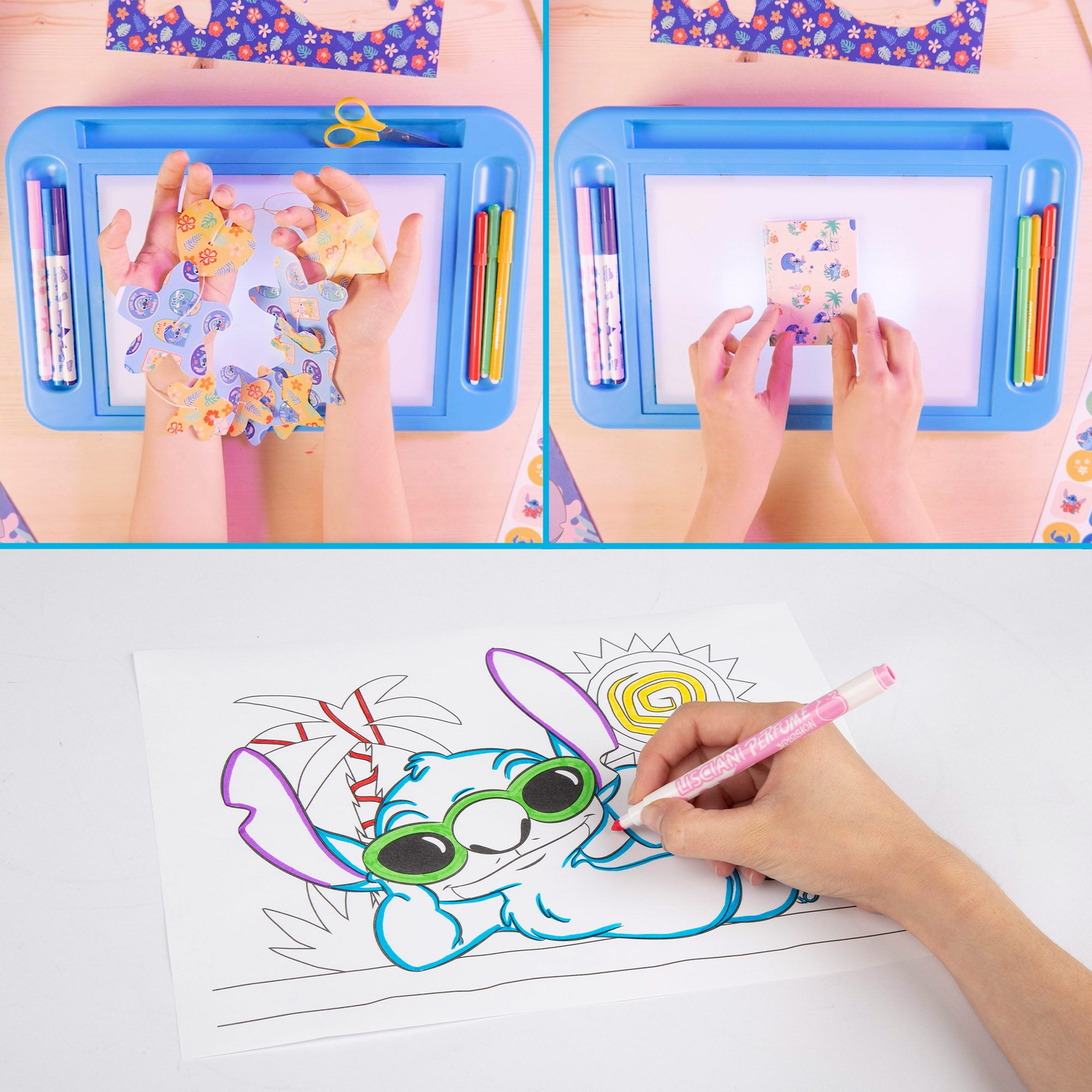 Disney Stitch Mesa de dibujo con luz